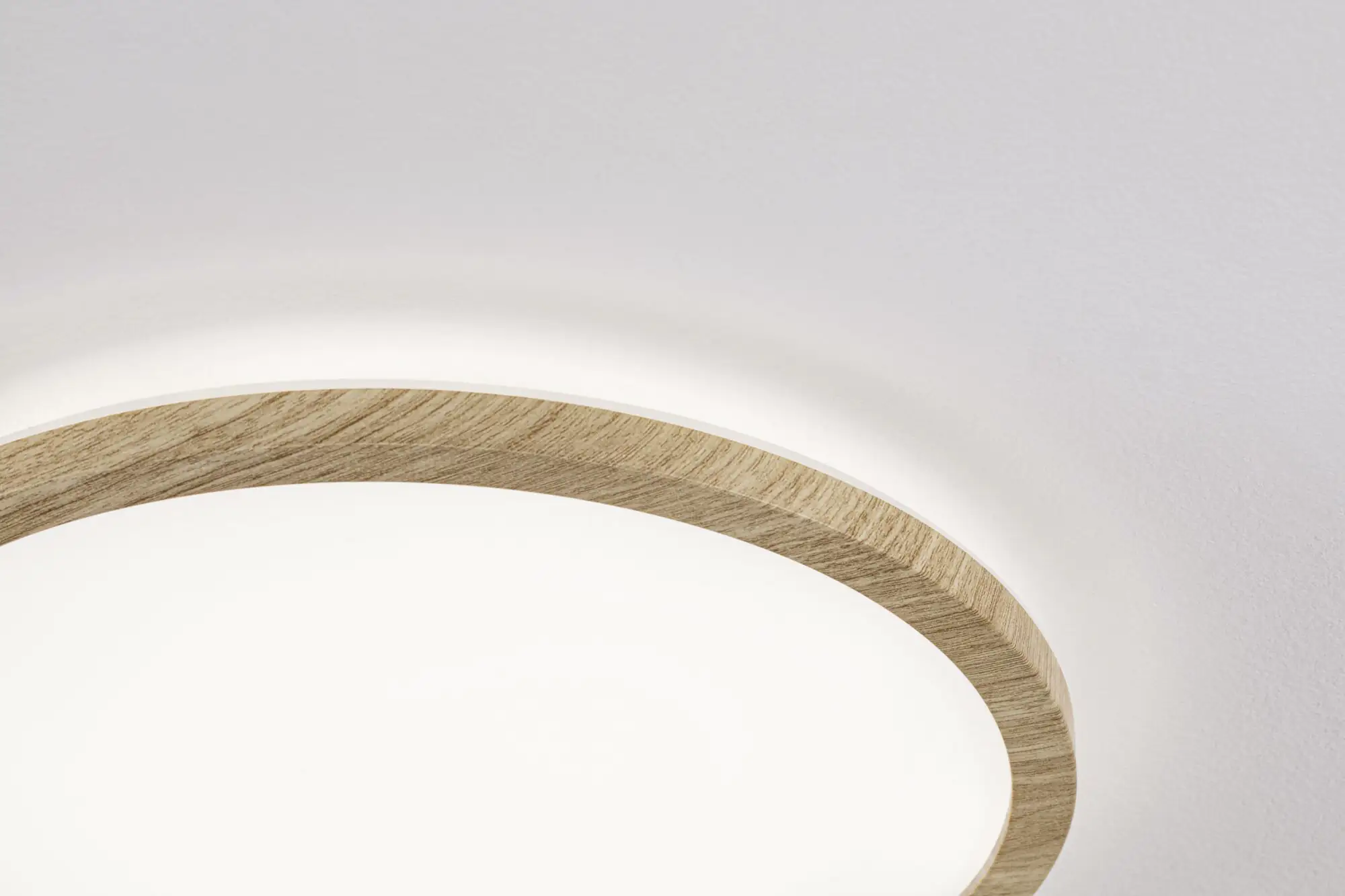 Paulmann LED Deckenleuchte Atria Shine Backlight Holzoptik Ø 19cm