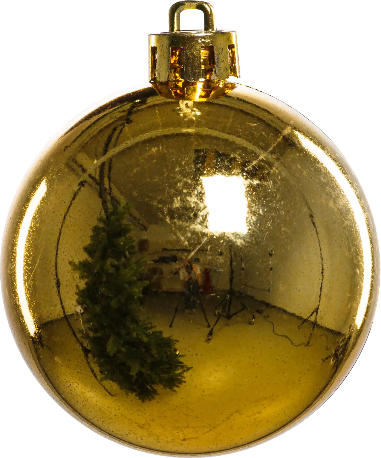 TrendLine Weihnachtskugeln bruchfest, langlebig Ø 6 cm gold 12 Stück
