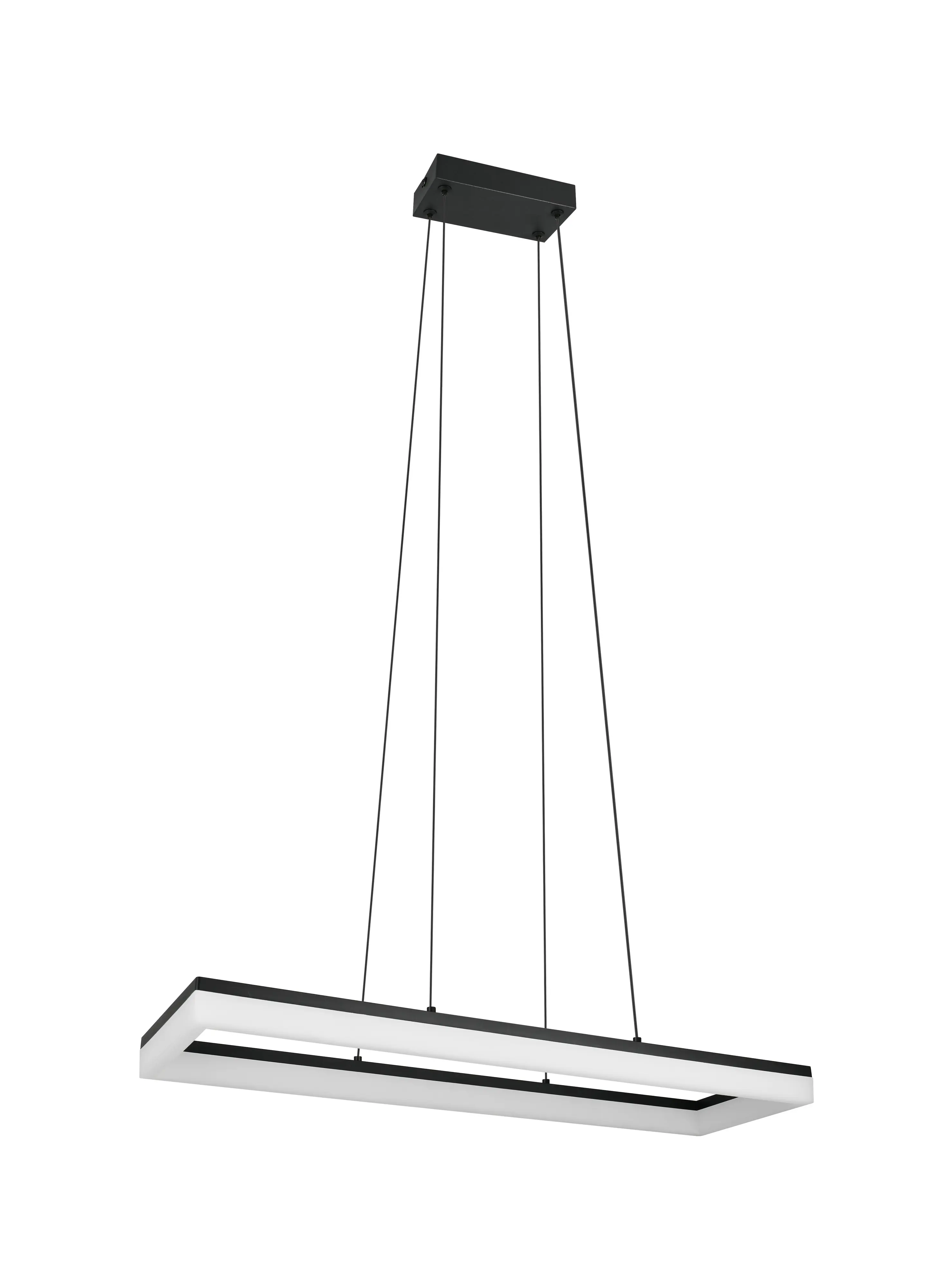 Reality LED Pendelleuchte Camino 150 cm schwarz matt 27 W warmweiß