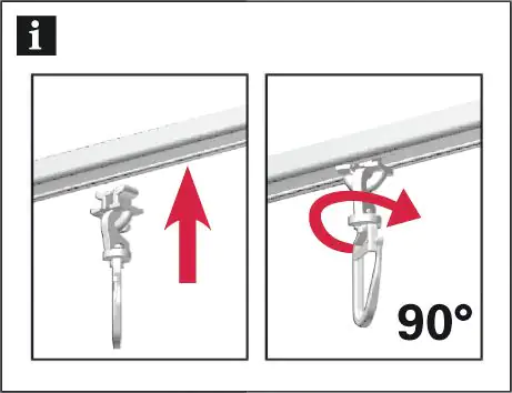 Gardinia Drehgleiter 20 Stück, weiß, für 6 mm Laufkanal