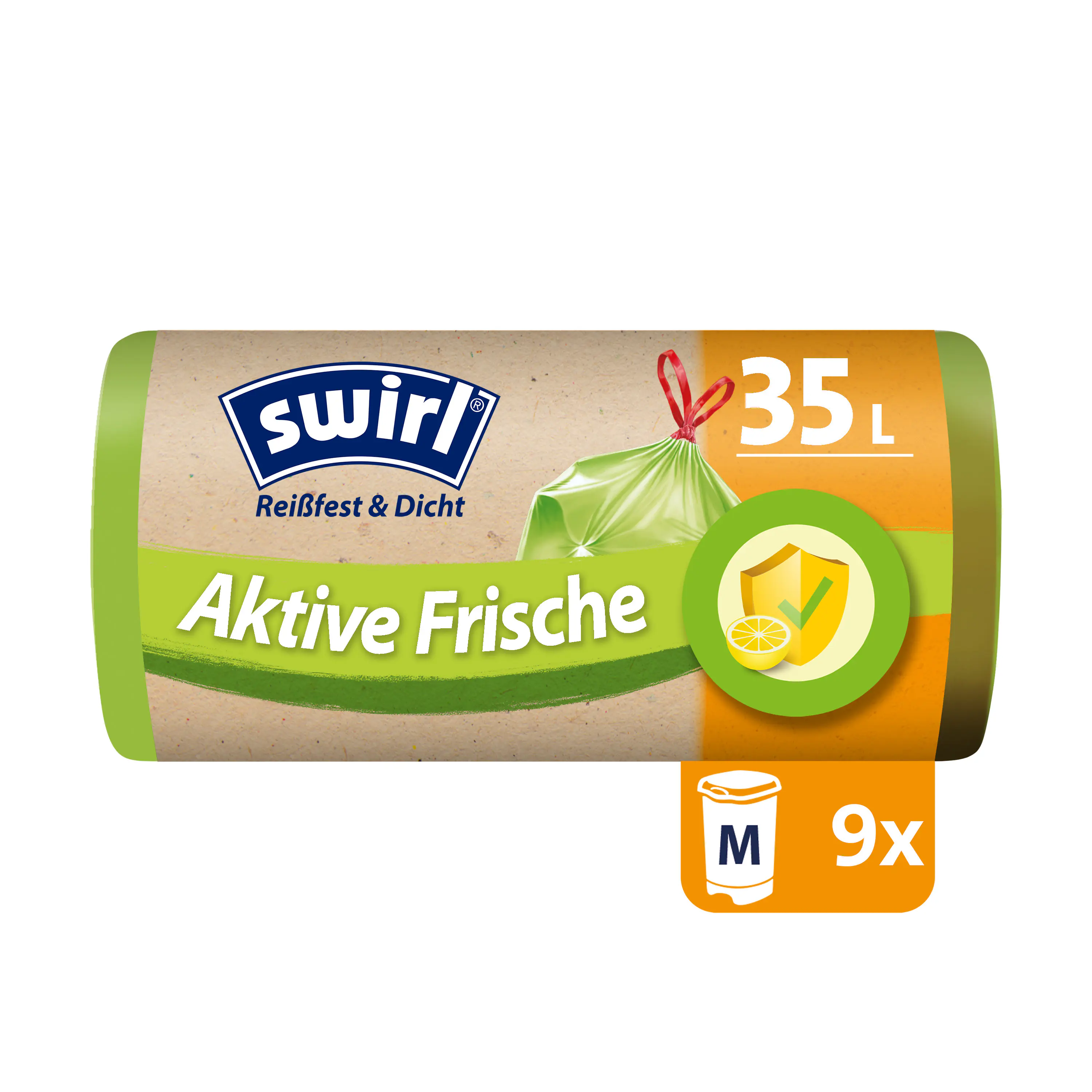 Swirl® Aktive Frische Müllbeutel 35 L Reißfest & Dicht