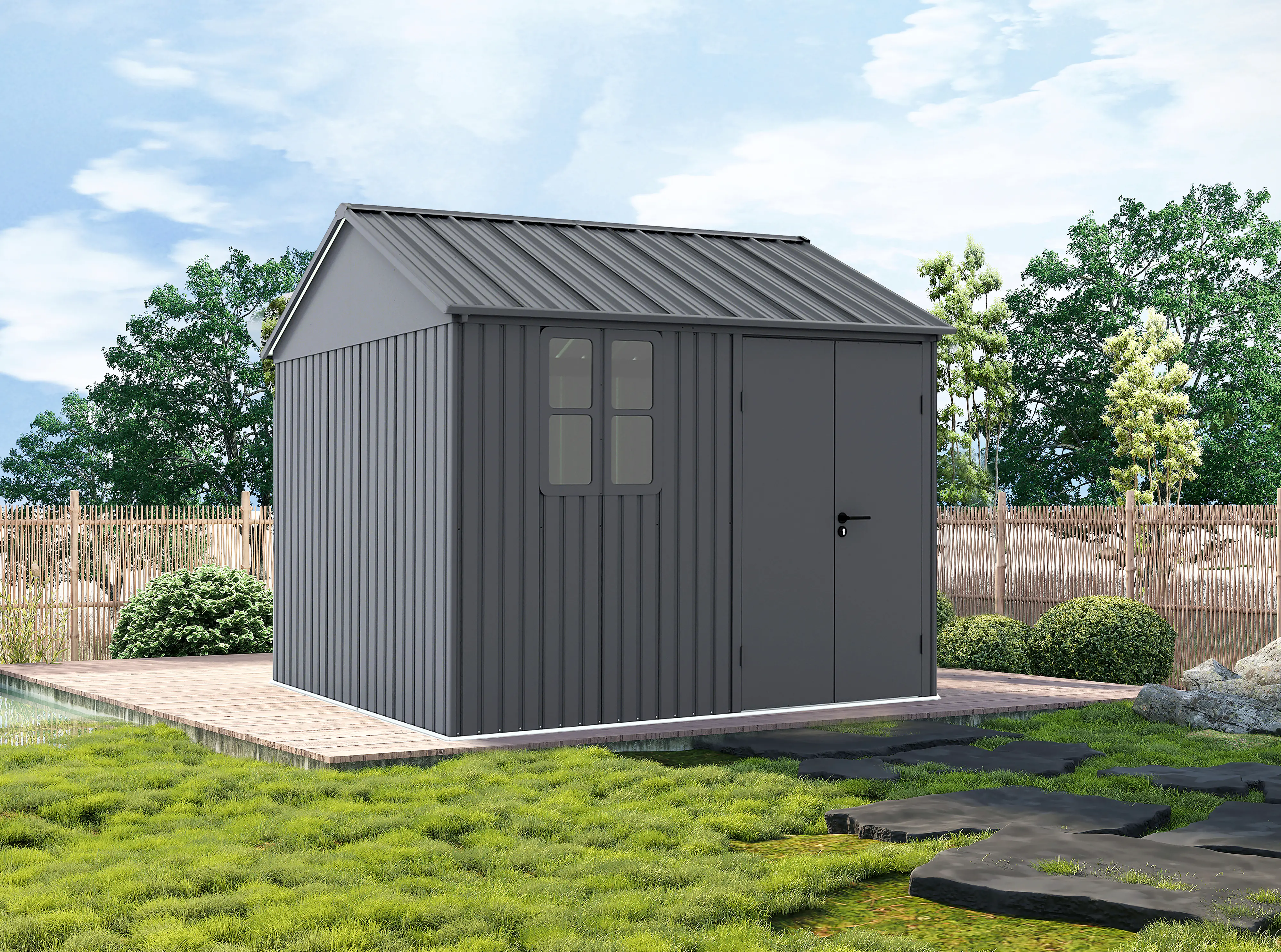 Tepro Gerätehaus Aluminium Garden Shed 291 x 231 cm