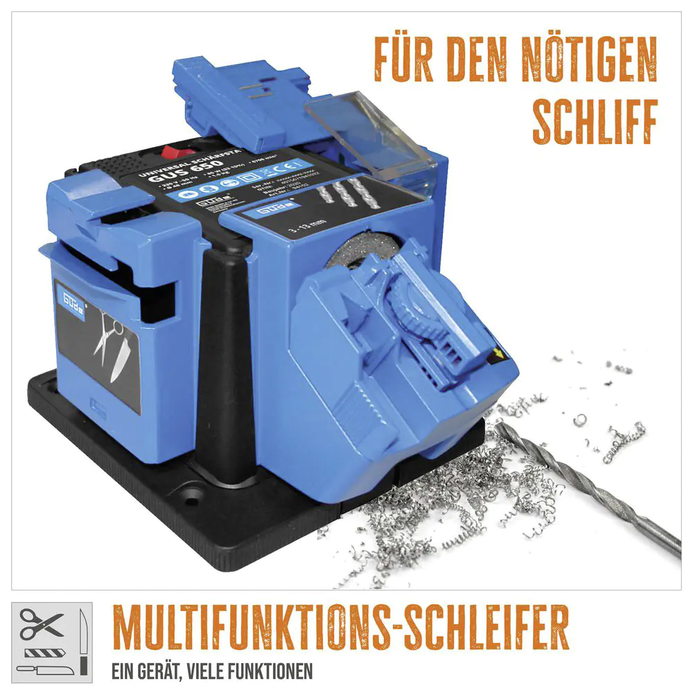 Güde Schärfstation GUS 650 65 W mit Bohrerschärfgerät