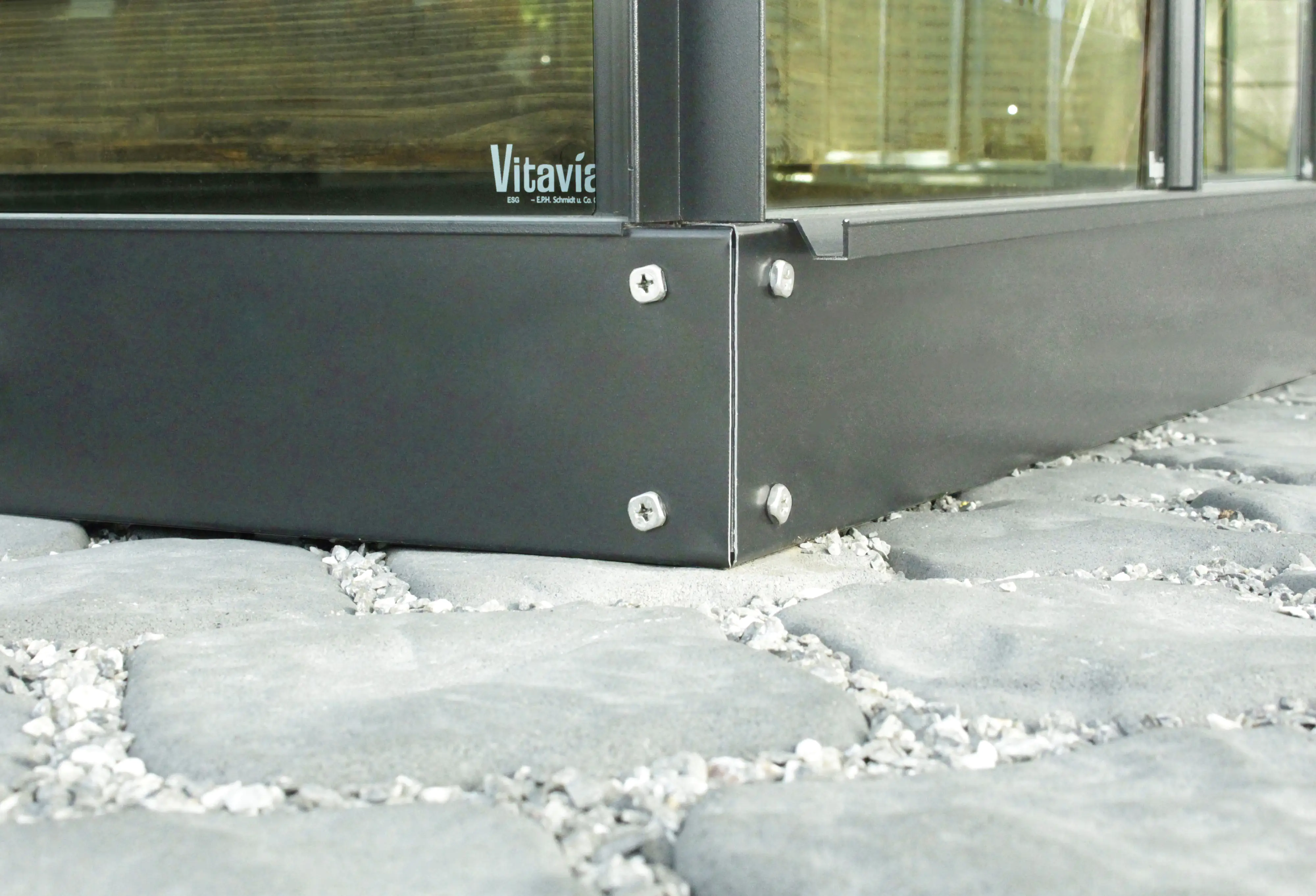 Vitavia Fundamentrahmen 6200 192 x 317 cm schwarz 12,5 cm hoch