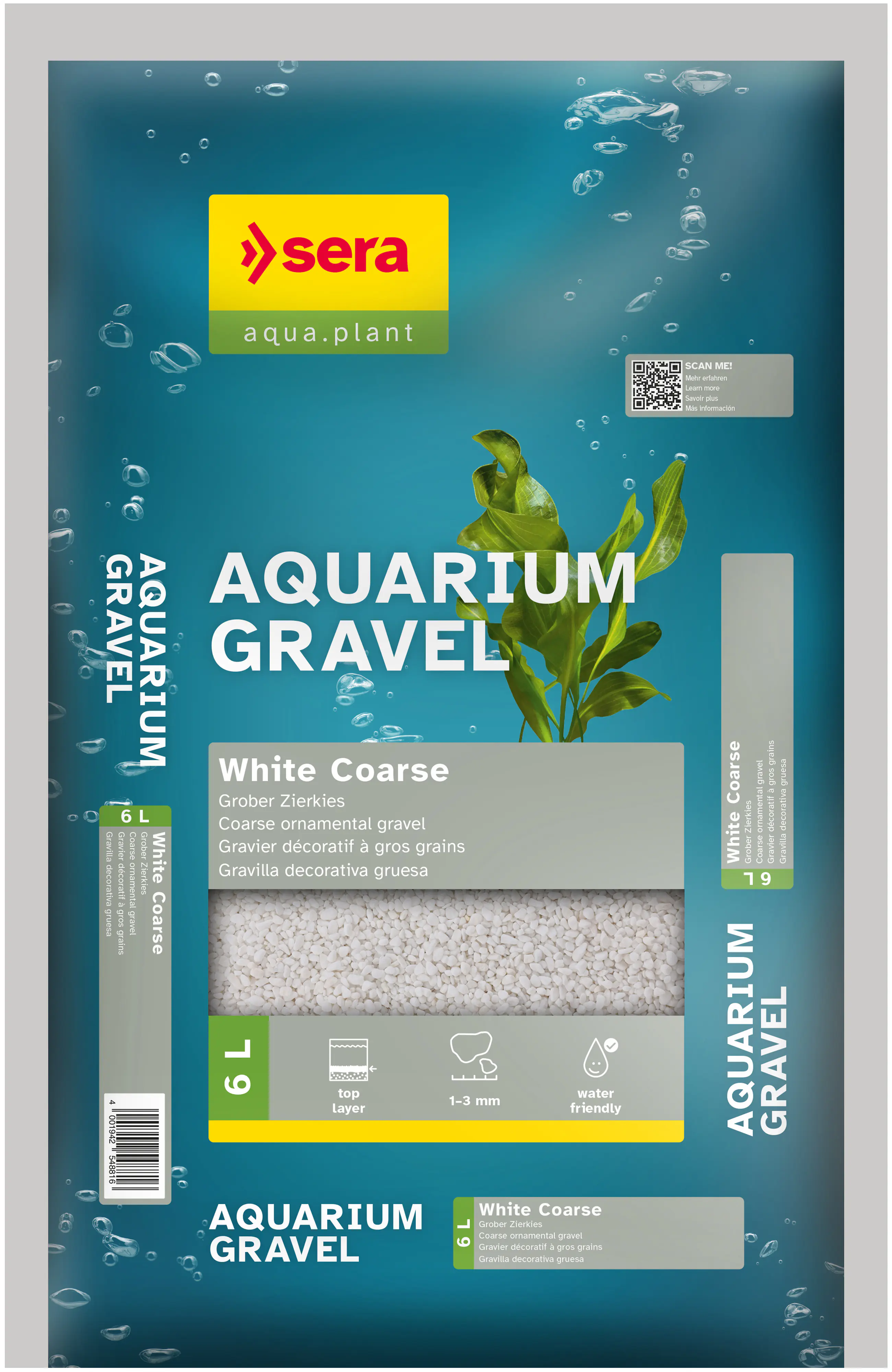 Sera Aquariumkies White Coarse weiß 6 L