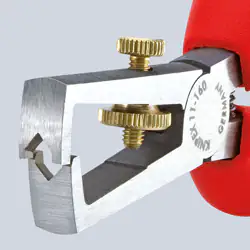 Knipex Abisolierzange 160 mm VDE verchromt Mehrkomponenten-Hülle