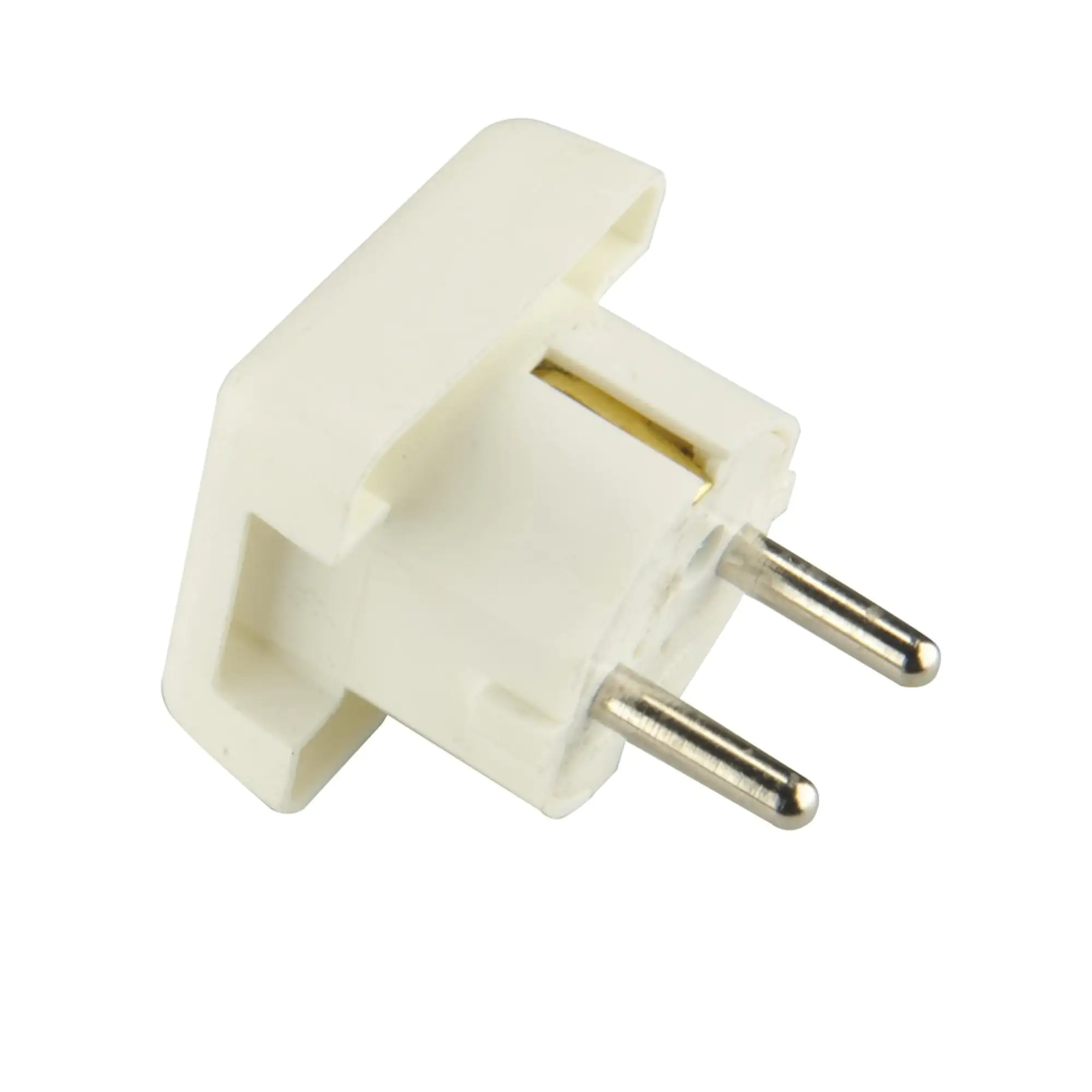 Schutzkontakt-Flächen-Stecker seitliche Einführung weiß