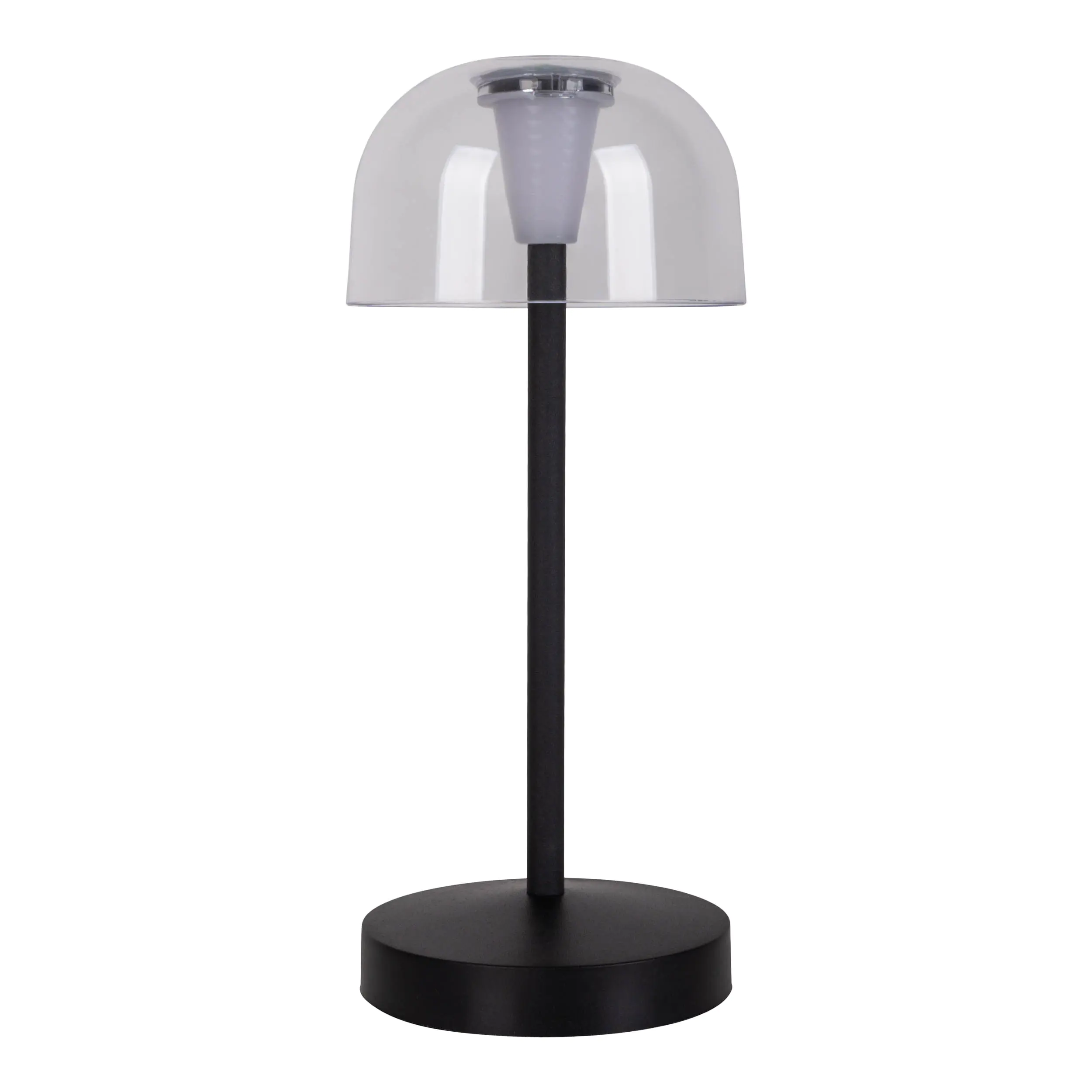 Light & More LED Akku-Tischleuchte Gomba schwarz dimmbar