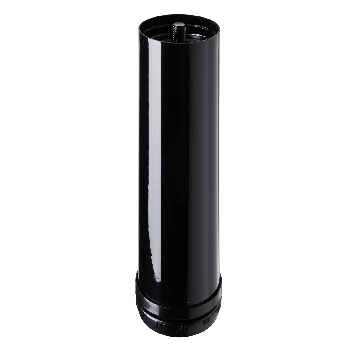 Hettich Möbelfuß 6,0 x 20 - 23 cm Stahl schwarz - 1 Stück