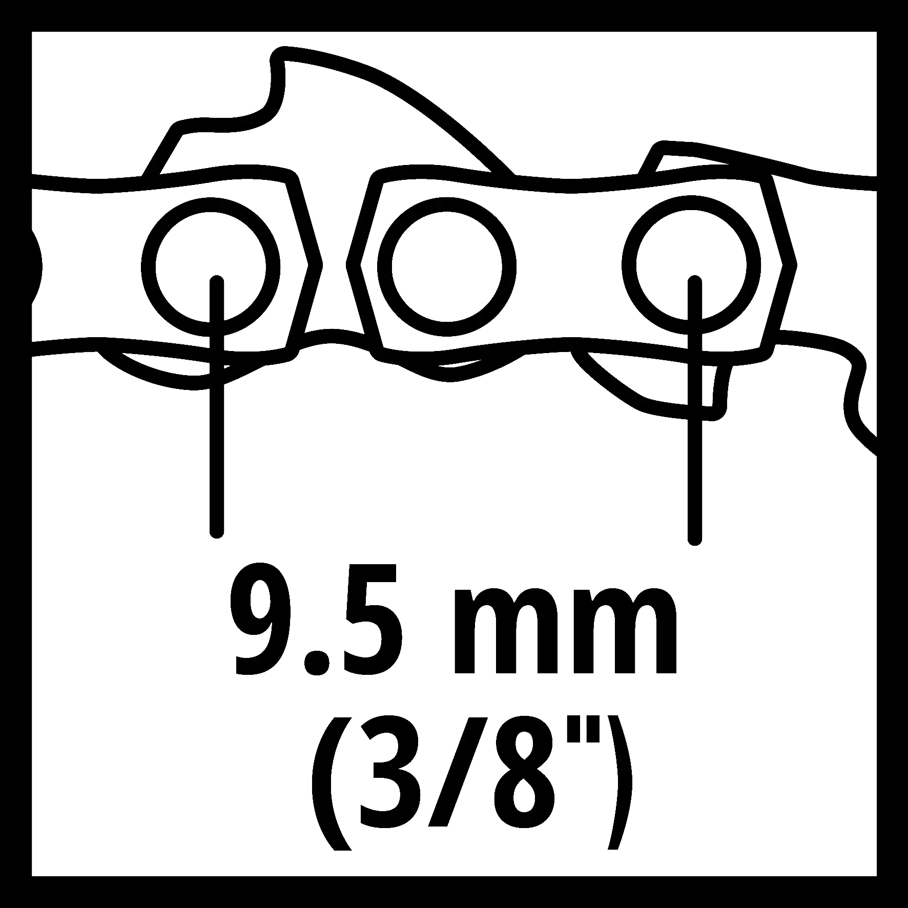 Einhell Ersatzkette für Einhell Kettensägen 25 cm