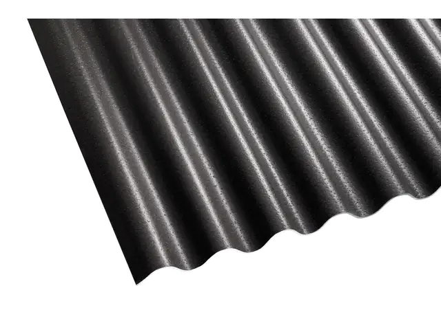 Gutta Wellplatte Shelltec Sinus 95/34 200 x 95 cm 4 mm schwarz