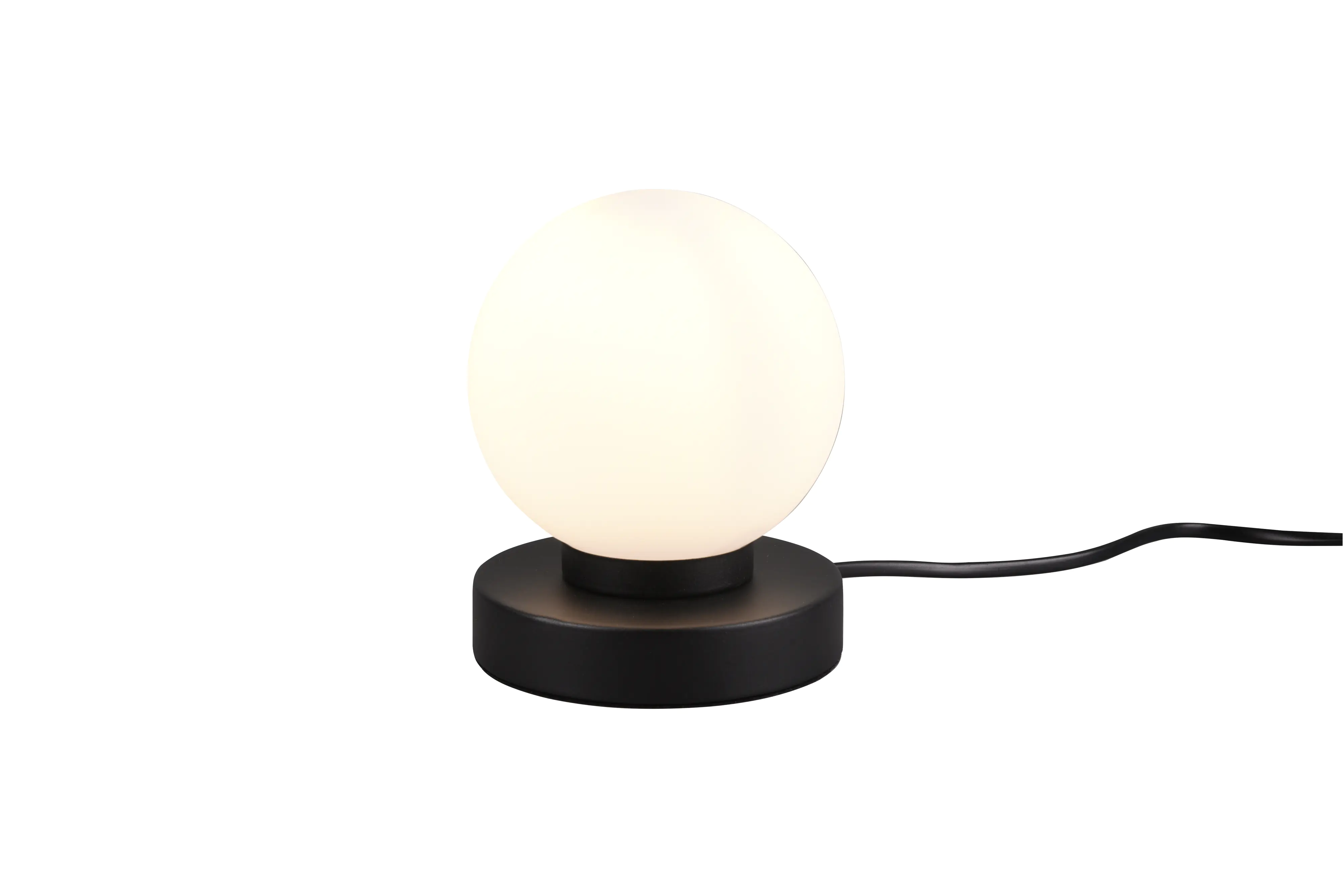 Trio Leuchten Tischlampe Prinz II schwarz/weiß