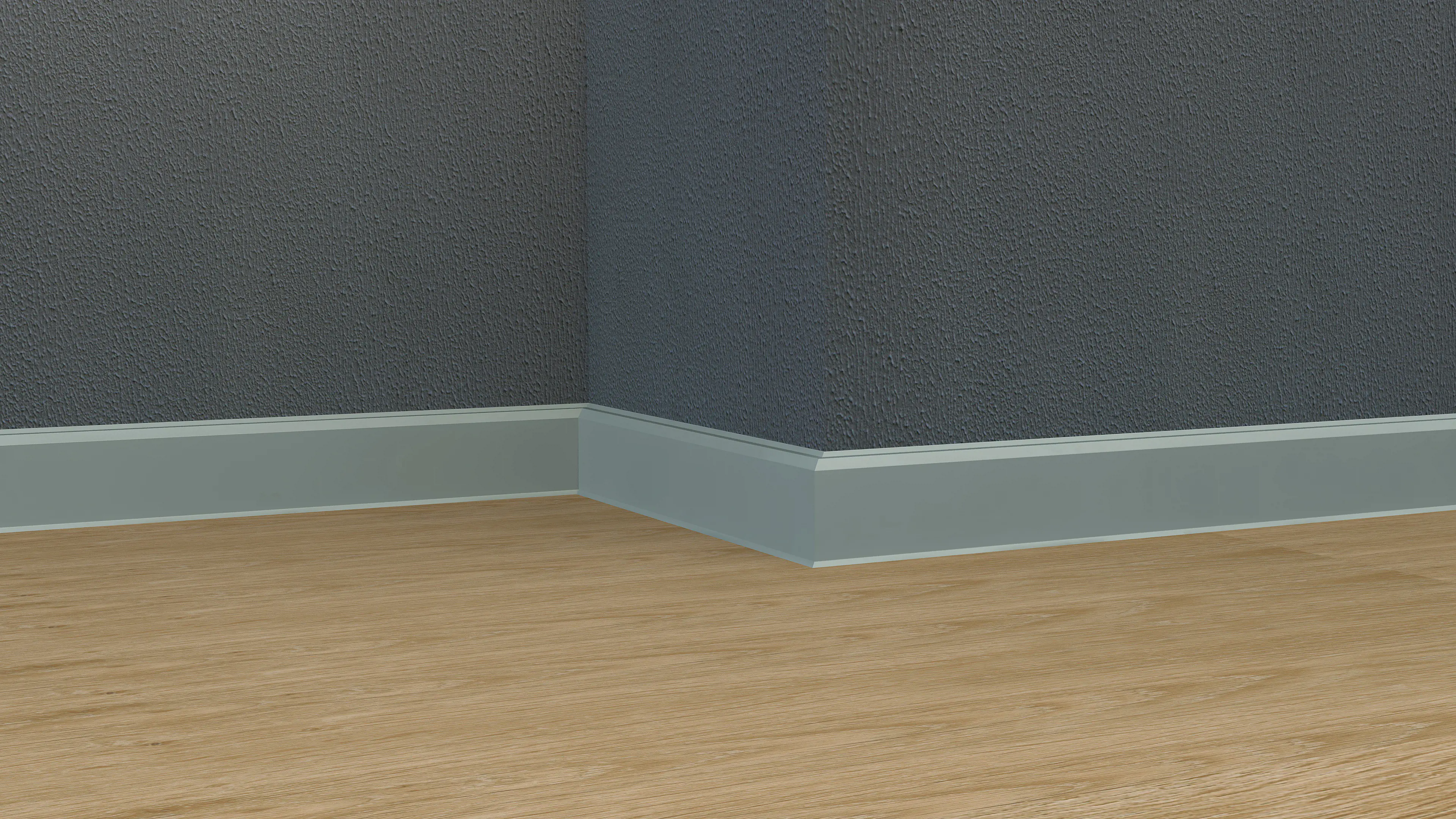 Neuhofer Fußleiste MDF 240 cm x 60 x 13 mm fenstergrau
