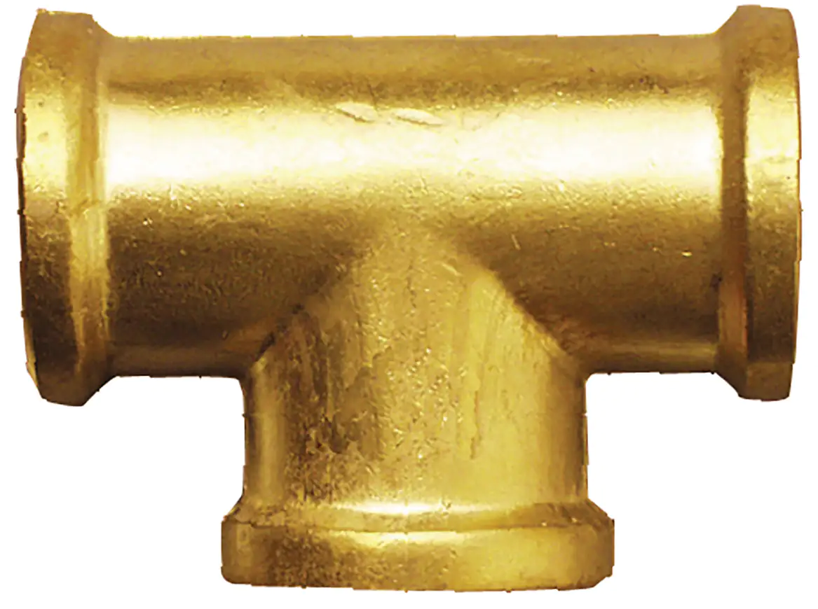 Meister Cornat Messing T-Stück Dreiseitig mit IG 1 1/4"