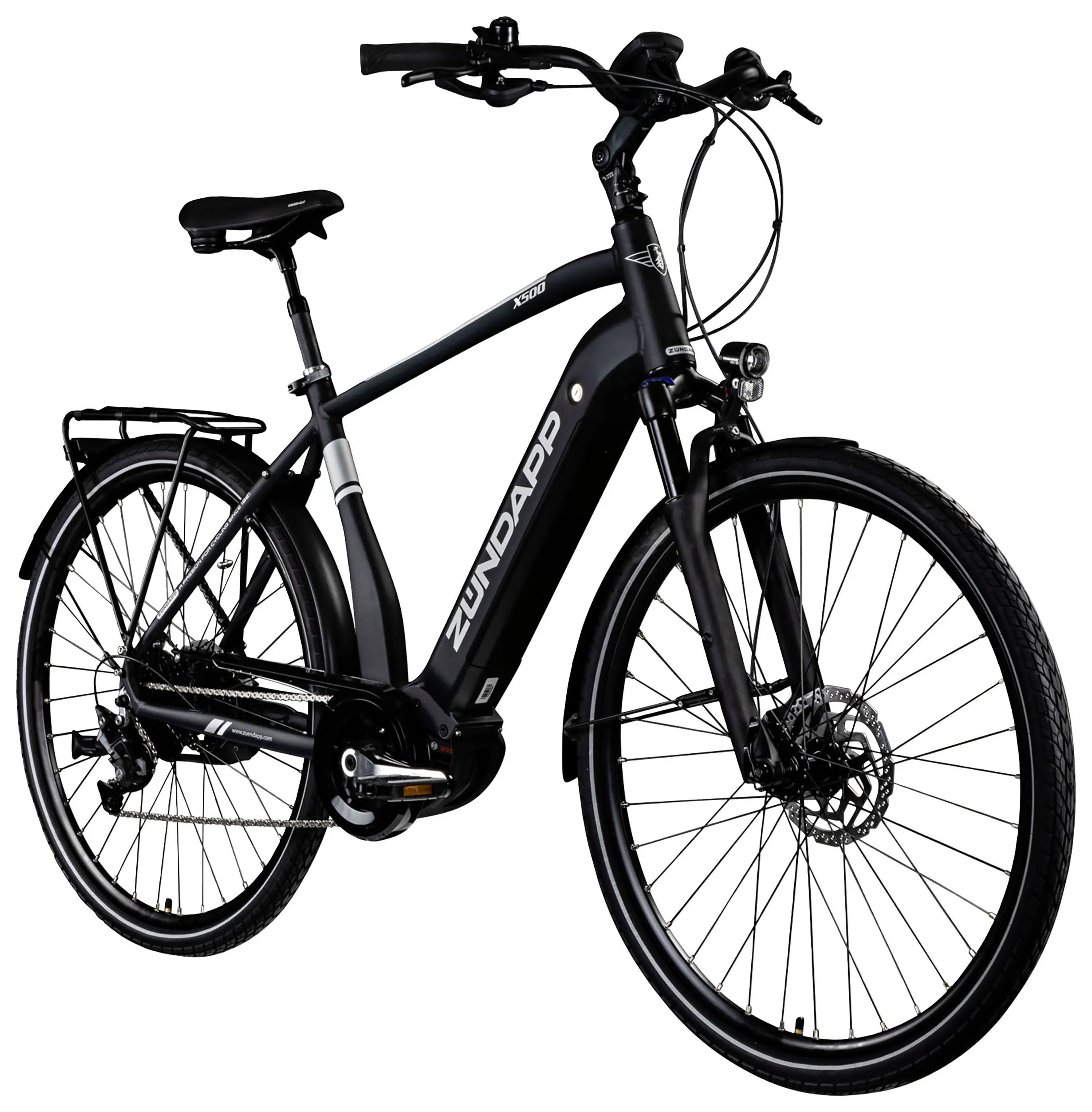 Zündapp E-Bike X500 Trekking 28 Zoll 10-Gang 500 Wh schwarz 
