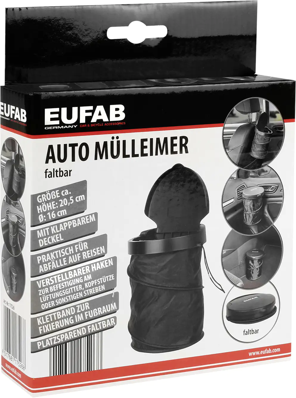 EUFAB Auto Mülleimer faltbar