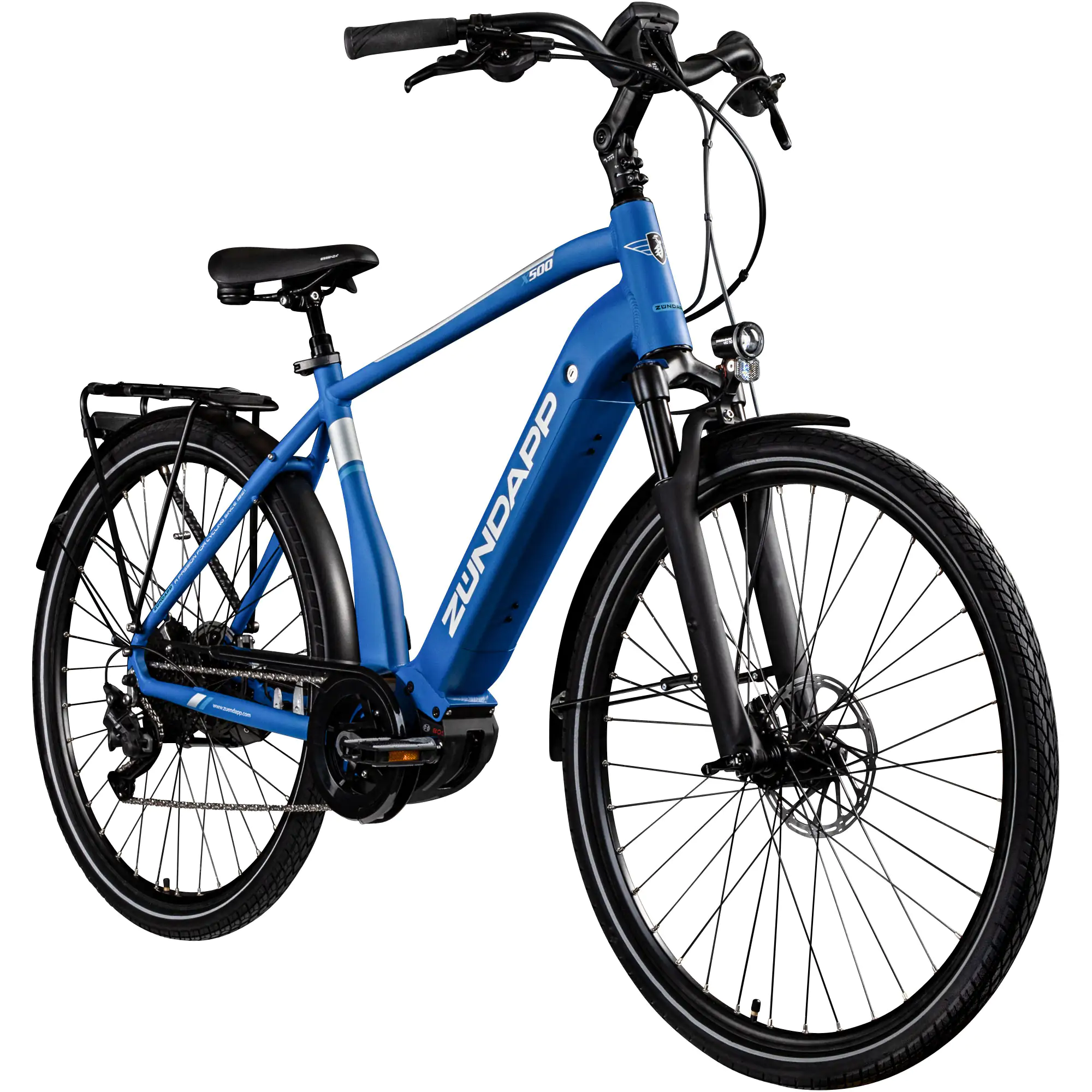 Zündapp E-Bike Trekking X500 28 Zoll 10-Gang 500 Wh blau