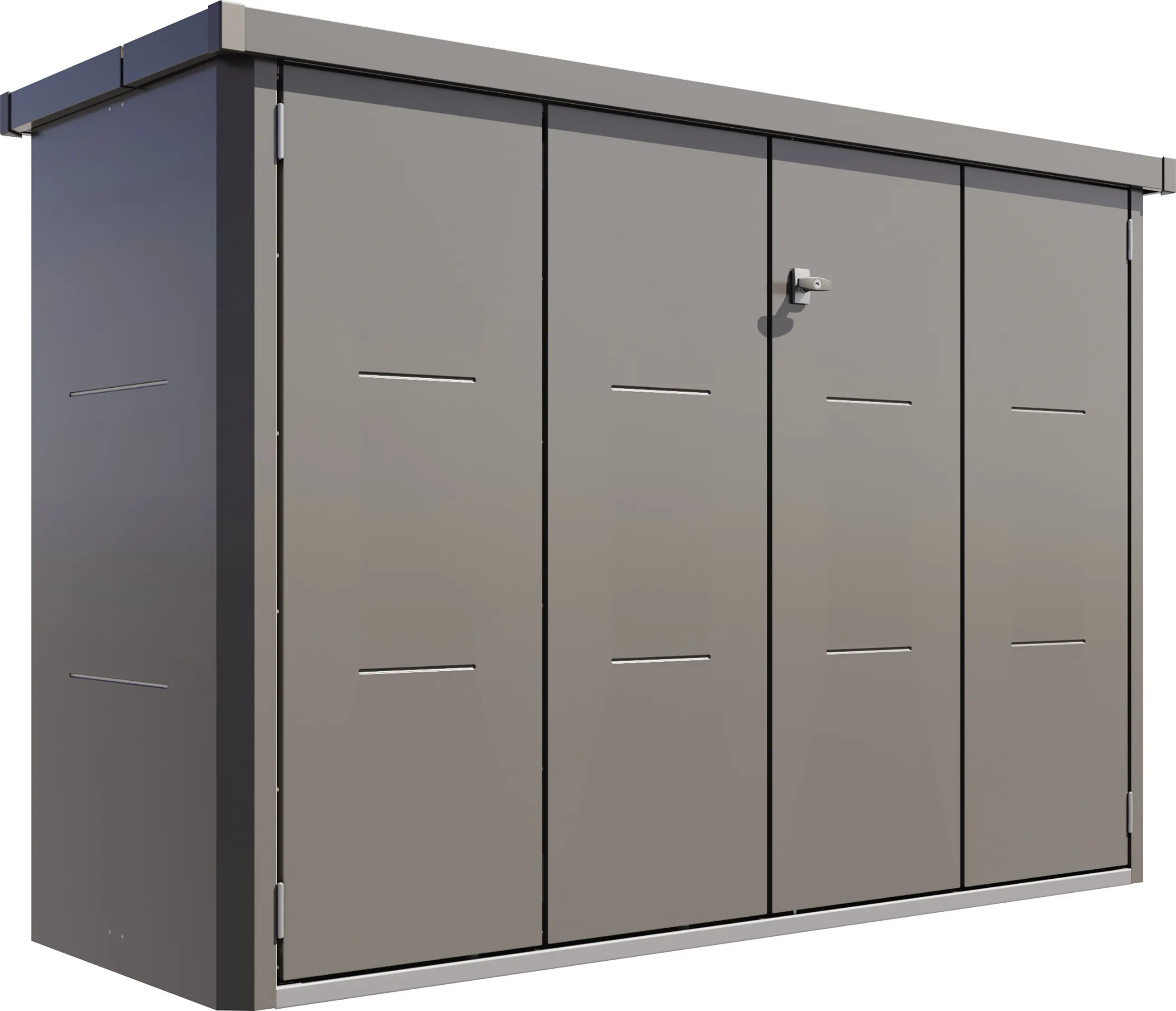 Telluria Fahrradbox Velotto granitgrau 203 x 75 cm