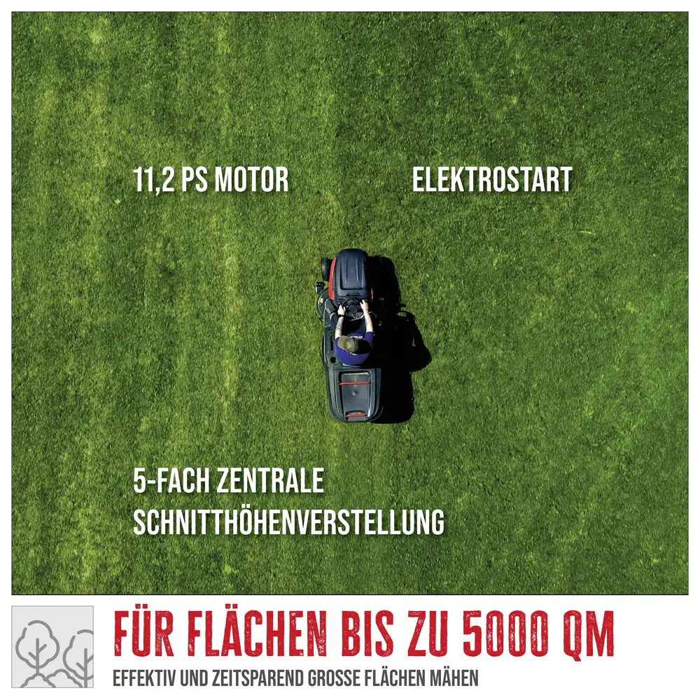 Güde Benzin-Rasentraktor GAR 960 T 8,2 kW 96 cm Schnittbreite