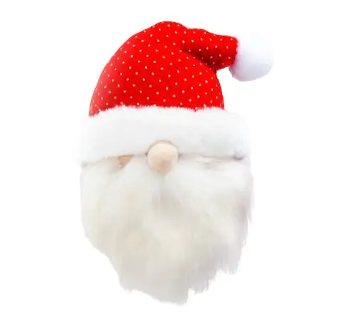 TrendLine Weihnachtsaufhänger Weihnachtsmann 20 x 15 cm weiß-rot