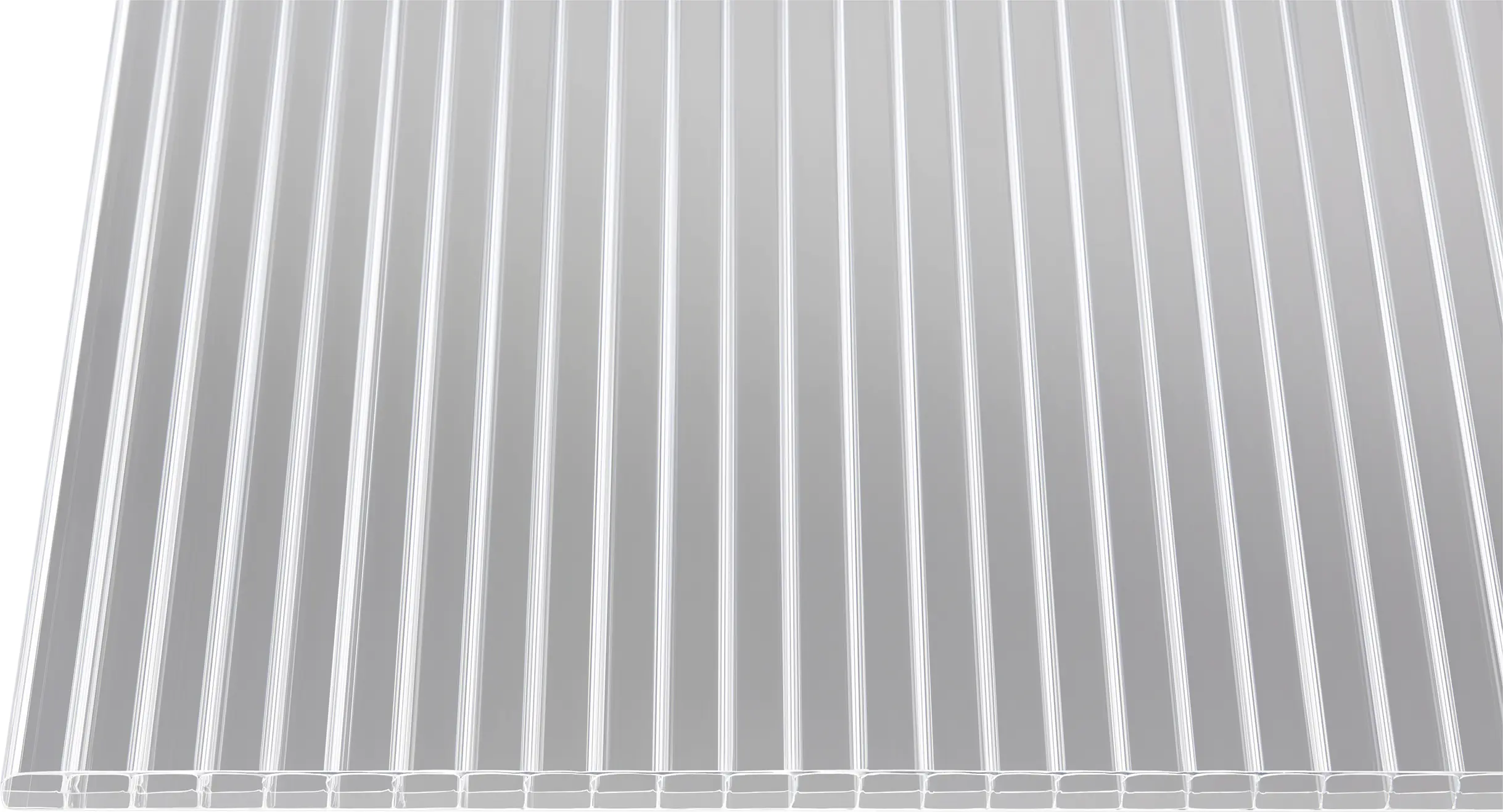 Gutta Polycarbonat-Doppelstegplatte 250 x 98 cm 16 mm klar