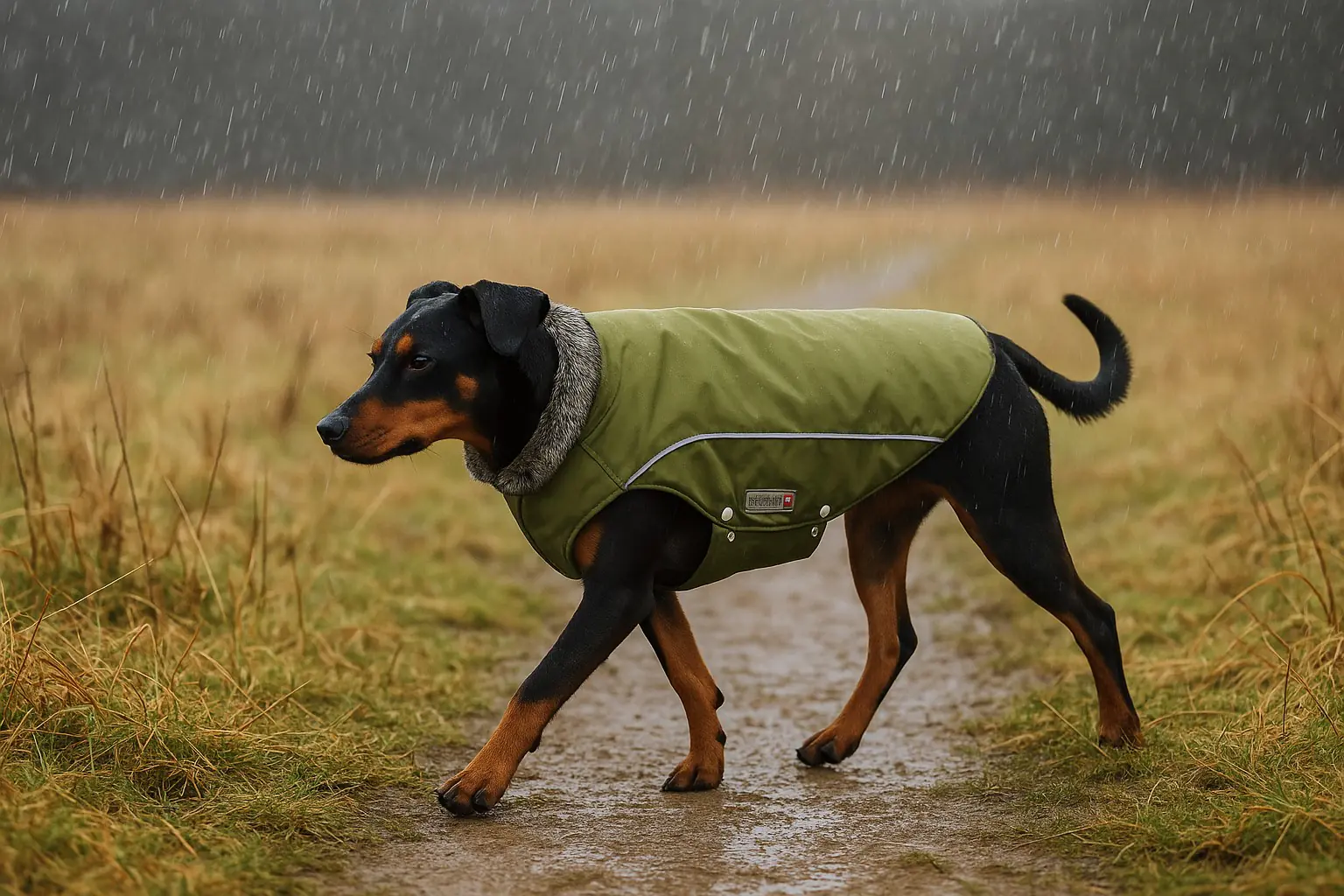 Wolters Hundebekleidung Winterjacke Amundsen olive