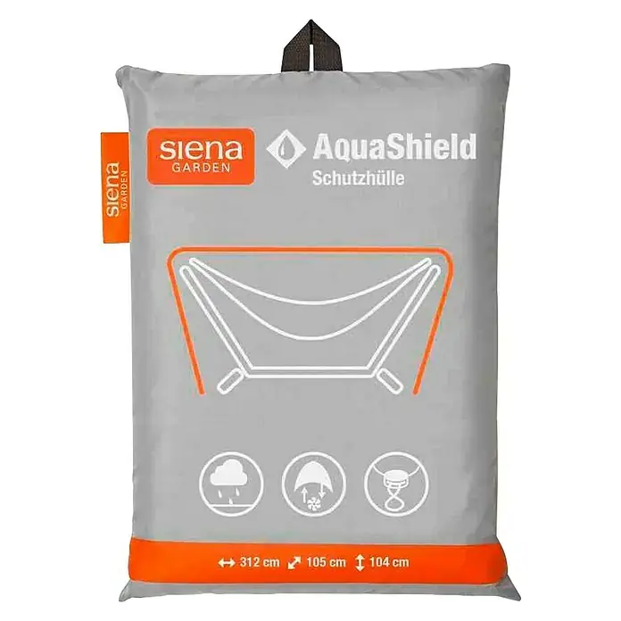 Siena Garden Schutzhülle Hängematte AquaShield 312 x 105 cm hellgrau 