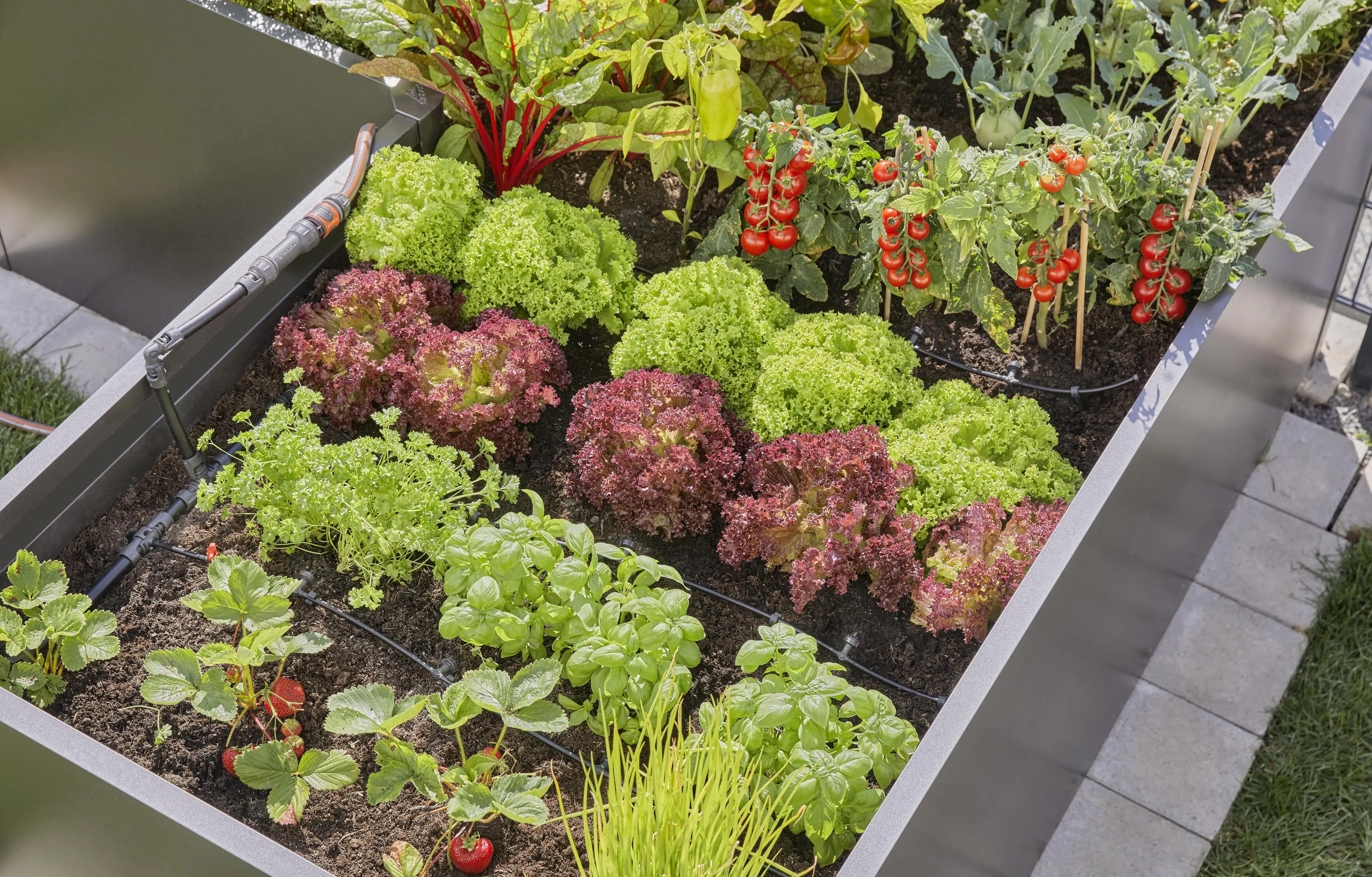 Gardena Tropfbewässerung Set Hochbeet bis zu 35 Pflanzen