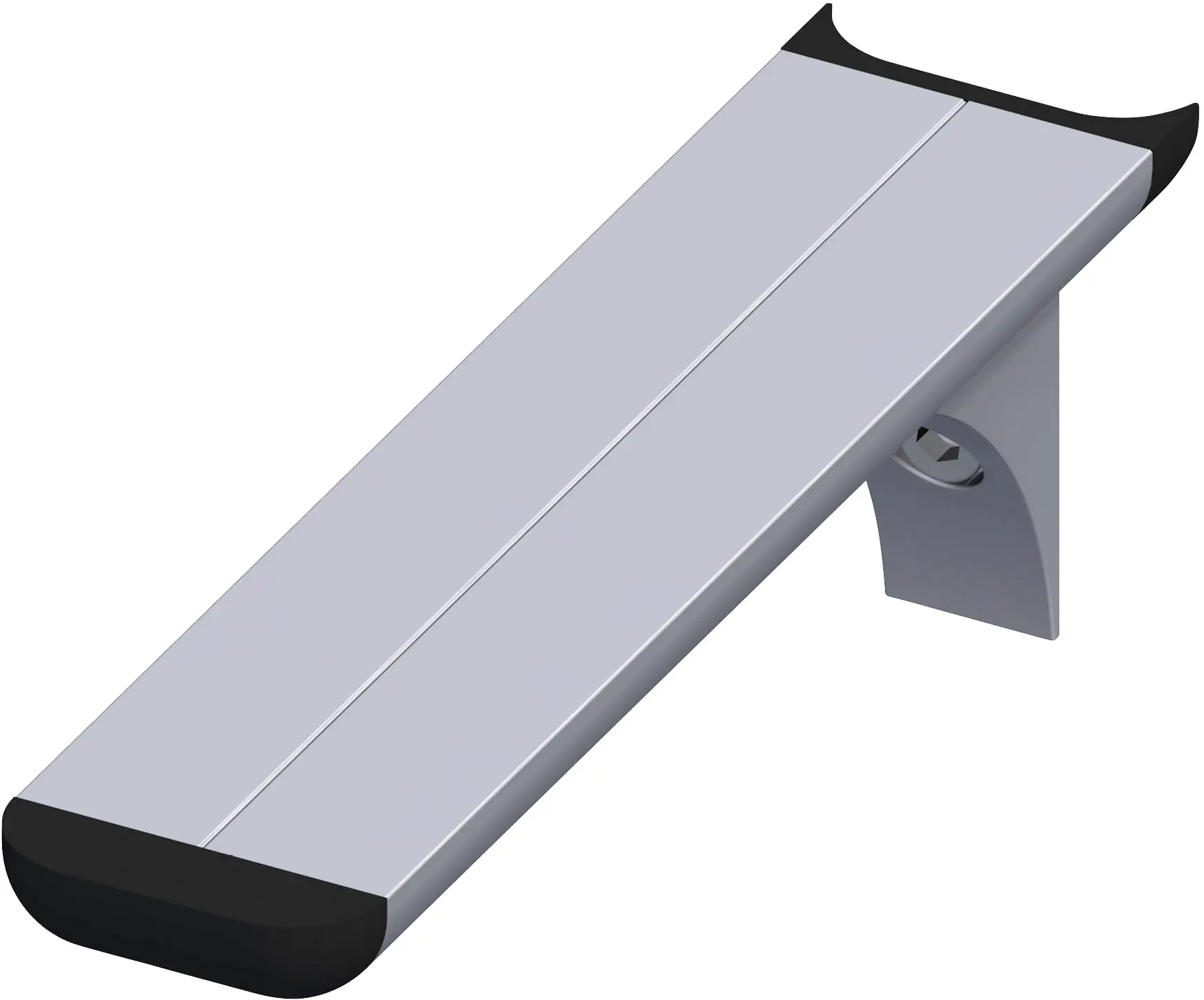 coaxis®-Regalträger 250 mm 250 x 51 mm Aluminium roh blank