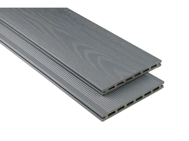 Kovalex Terrassendiele WPC 19 x 2,0 cm steingrau mattiert Meterware