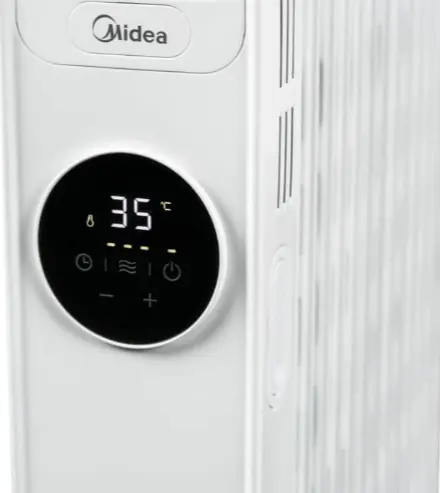 Midea Ölradiator NY2513-22MR 13 Rippen, 3 Heizstufen, Leistung 2500 Watt