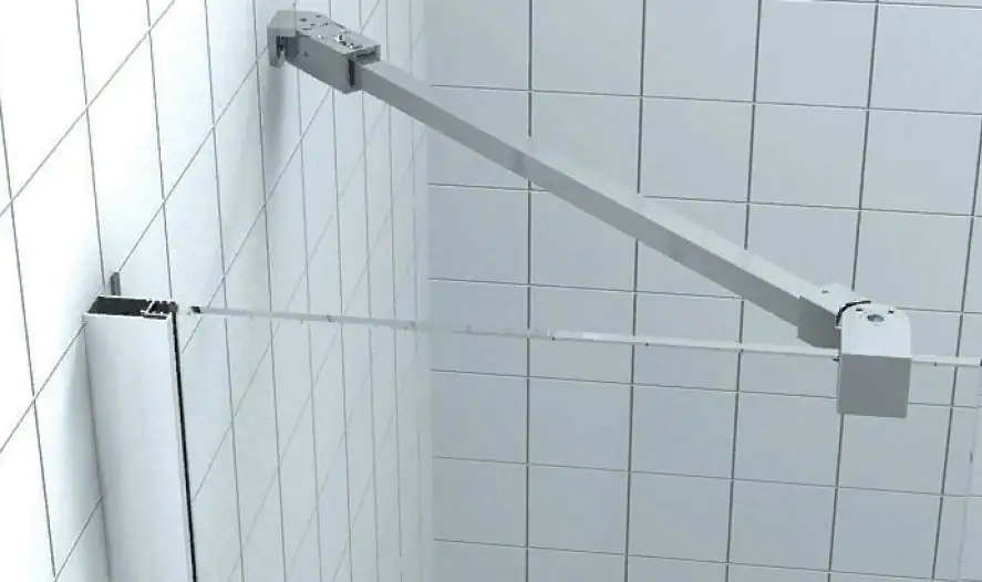 TrendLine Dusch-Drehtür links mit Seitenwand Easy-6 90 x 90 cm Klarglas
