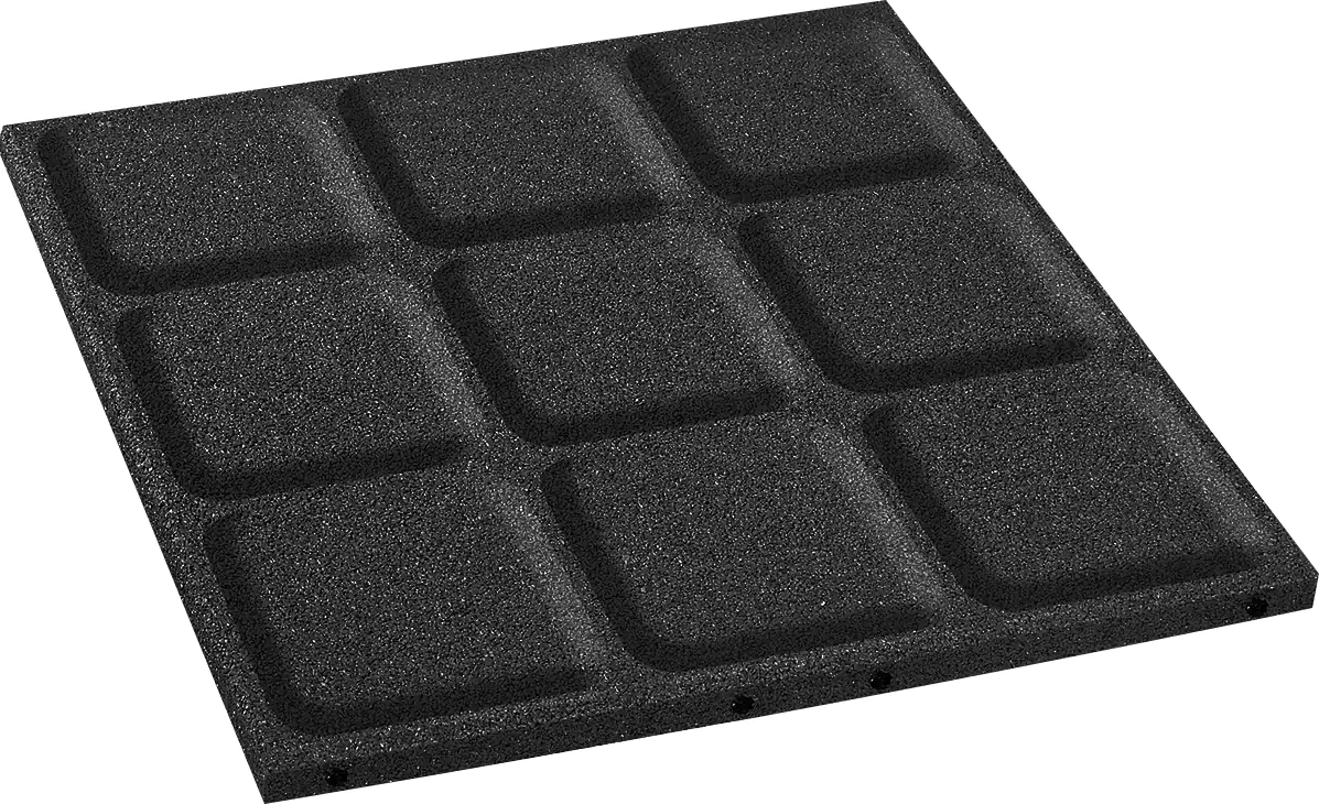 Fallschutzmatte schwarz 400 x 400 x 30 mm