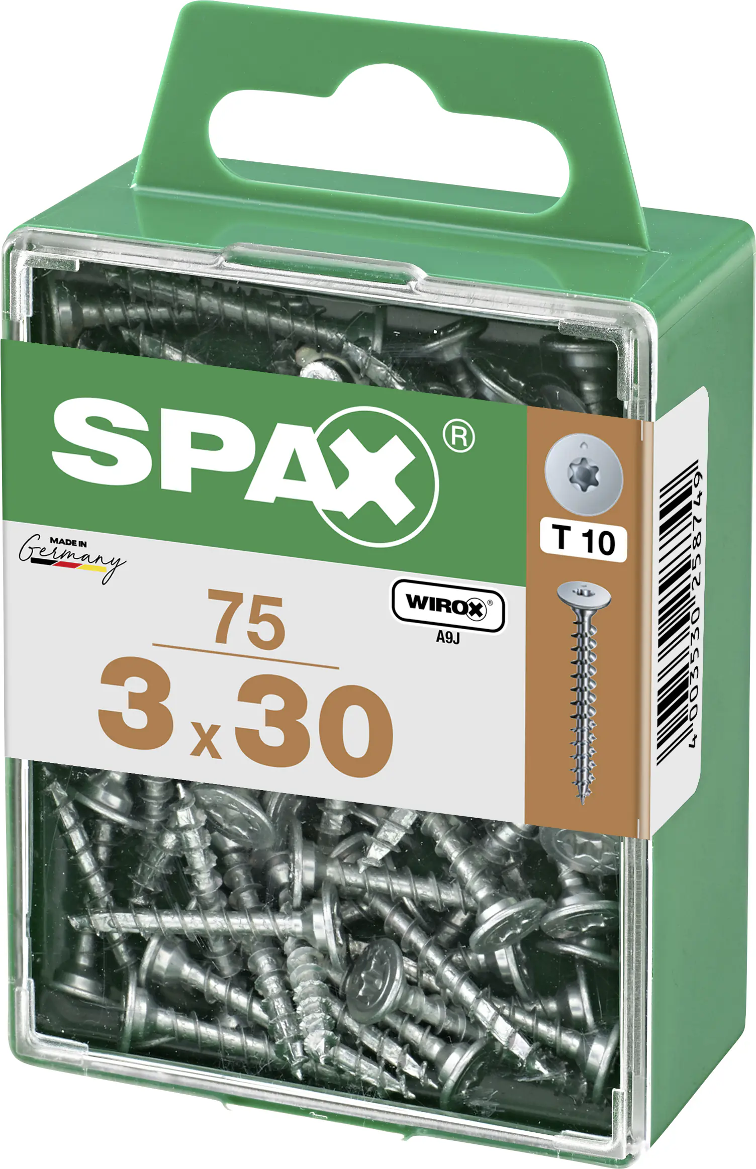 Spax Möbelbauschrauben 3.0 x 30 mm TX 10 - 75 Stk.
