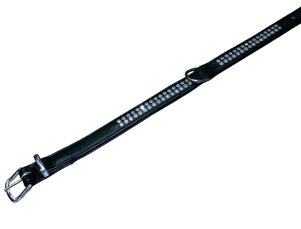 Nobby Halsband Crystal schwarz