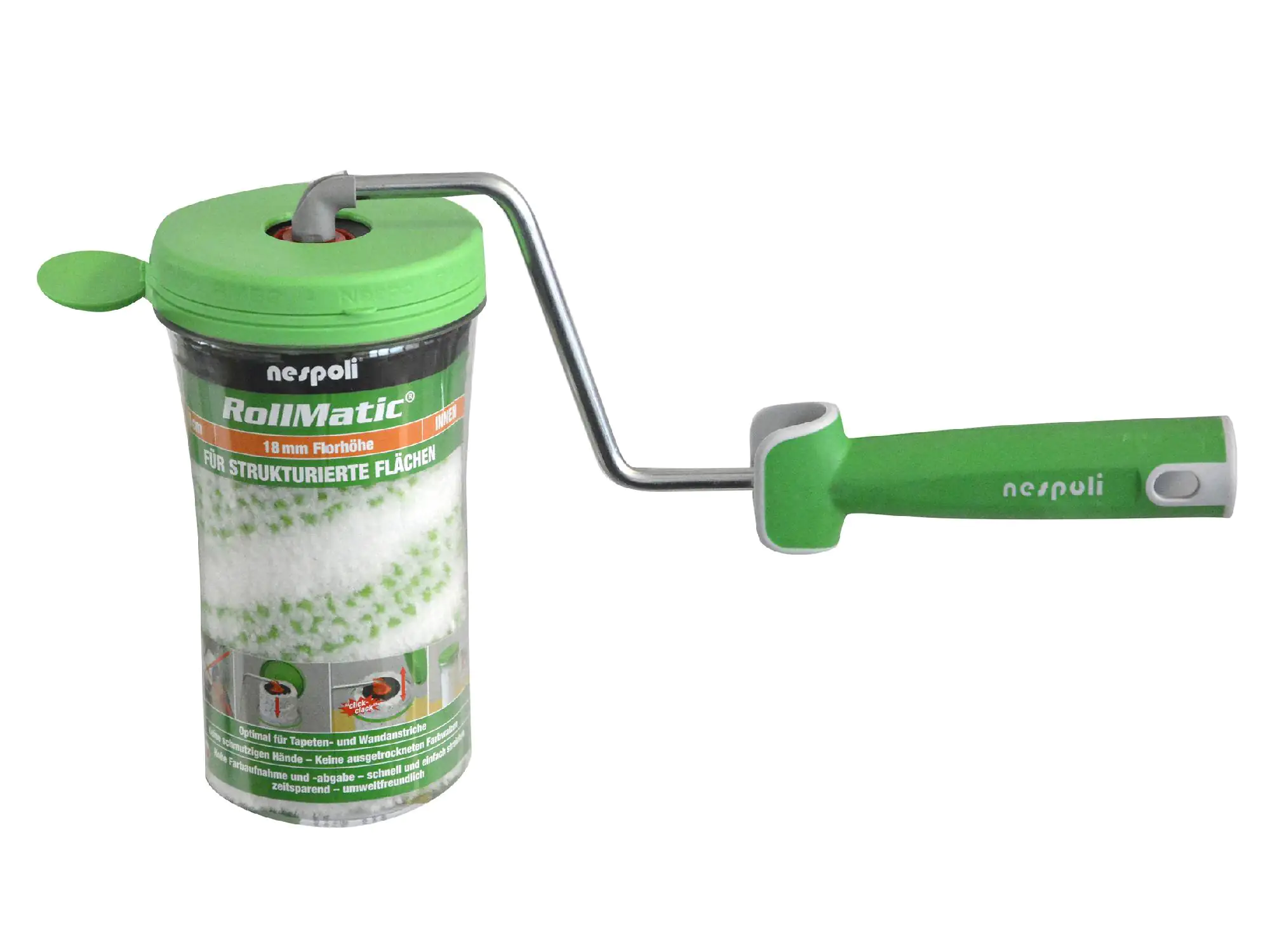 Nespoli Farbroller Rollmatic mit Box 18 cm, 18 mm