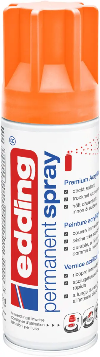 edding 5200 Permanent Spray Premium Acrylic Paint neonorange