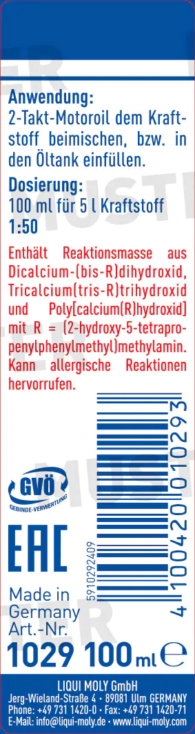 Liqui Moly 2-Takt Motoröl 1:50 mischbar 100 ml