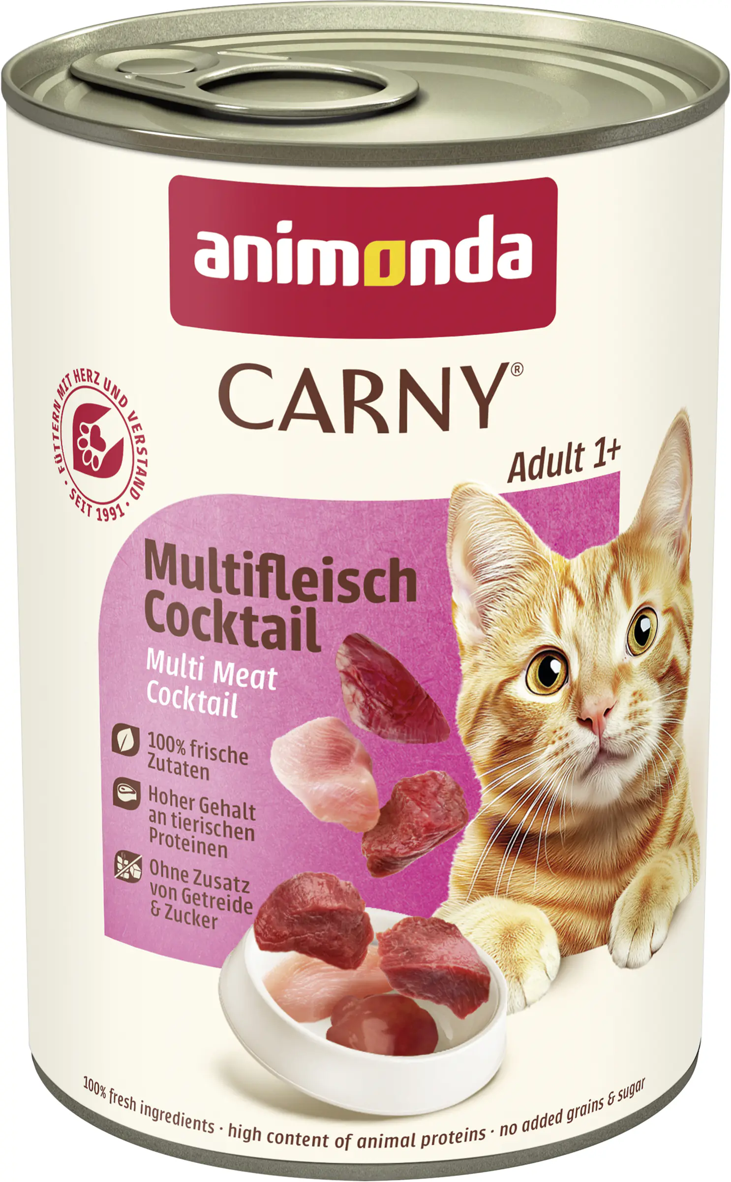Animonda Carny Adult Katzennassfutter getreidefrei 400 g Multifleisch-Cocktail