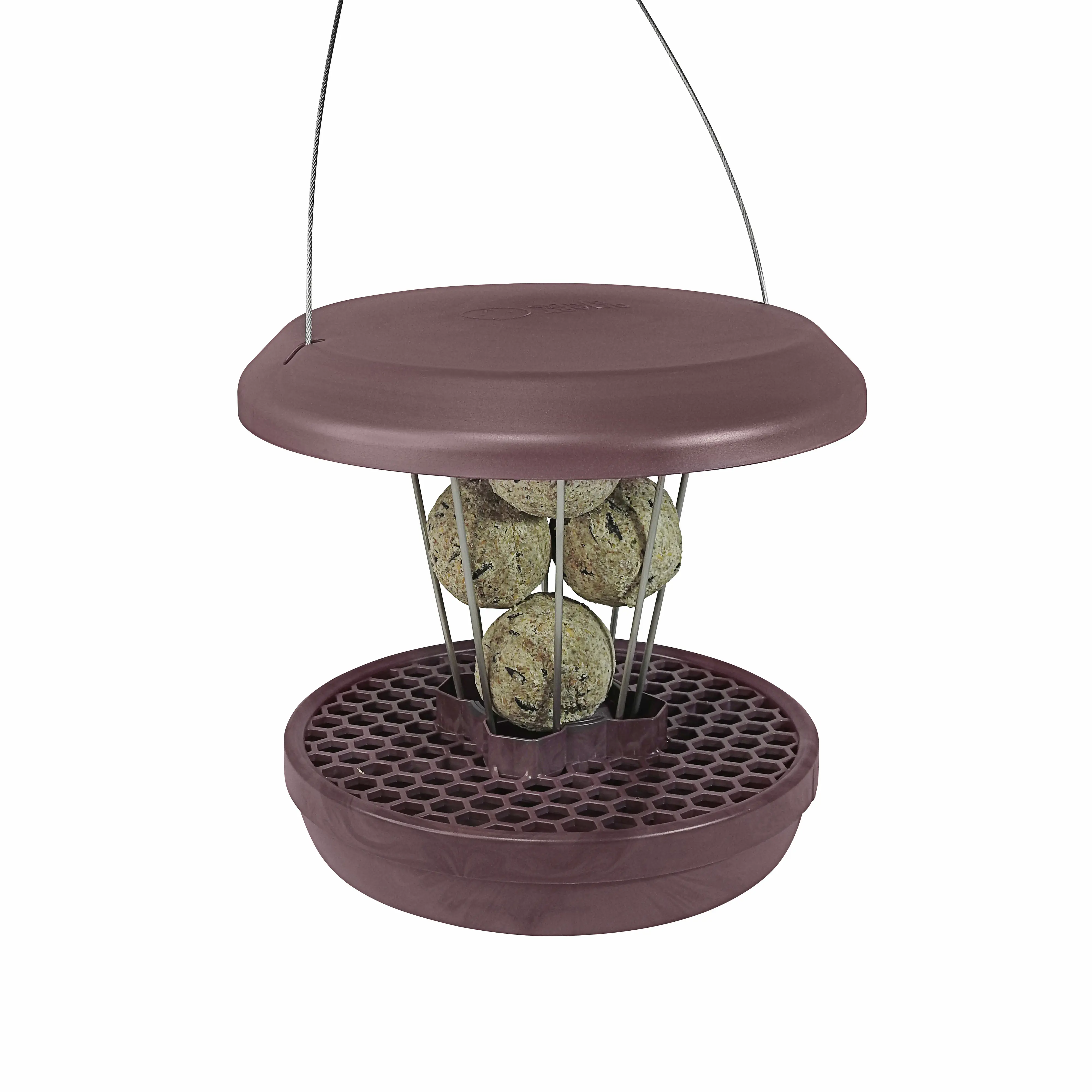 Swissinno Vogelfutterhaus Lucerne 25 x 25 x 22 cm burgund