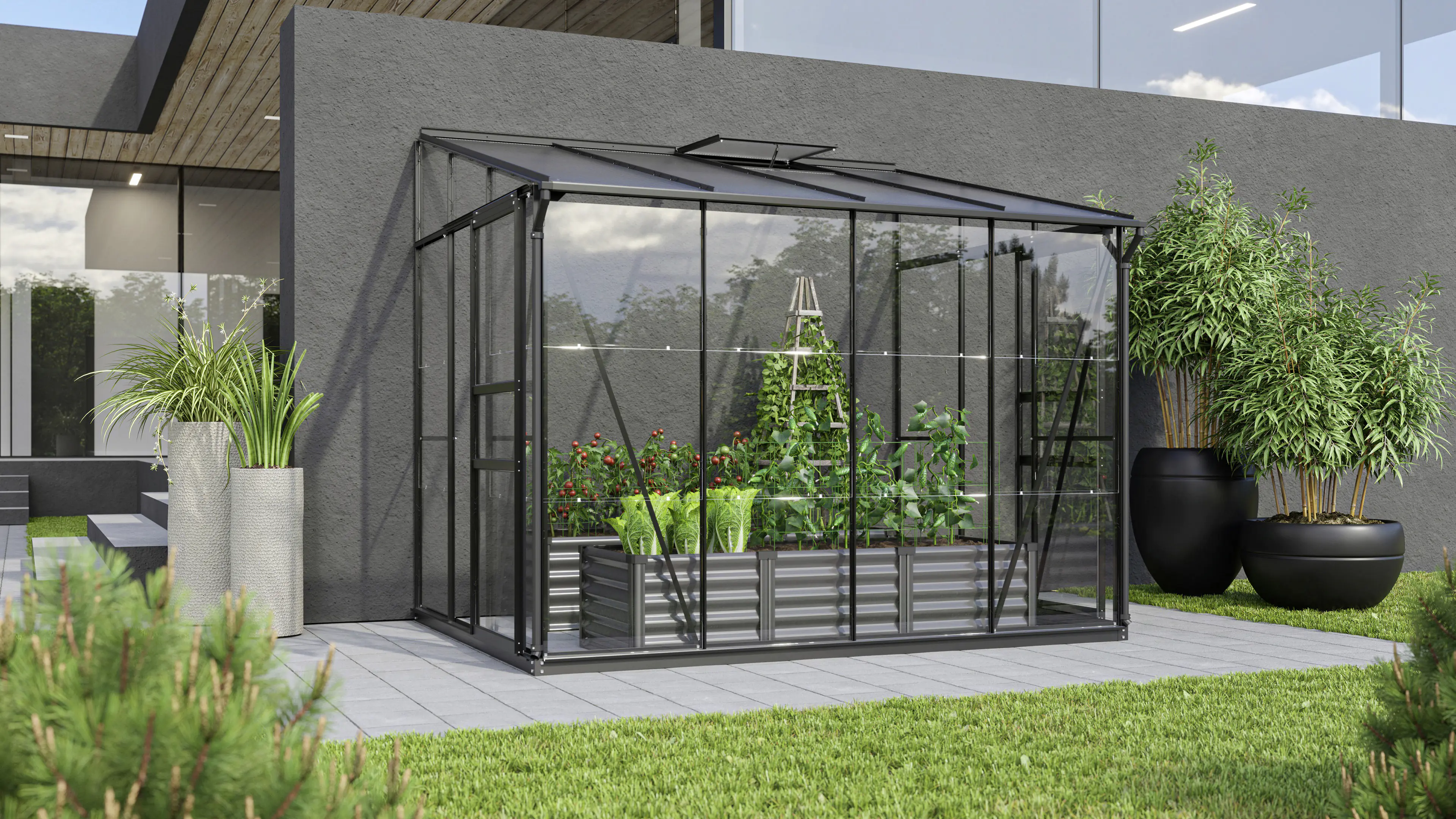 Vitavia Gewächshaus Osiris 5200 201 x 262 cm 3 mm ESG