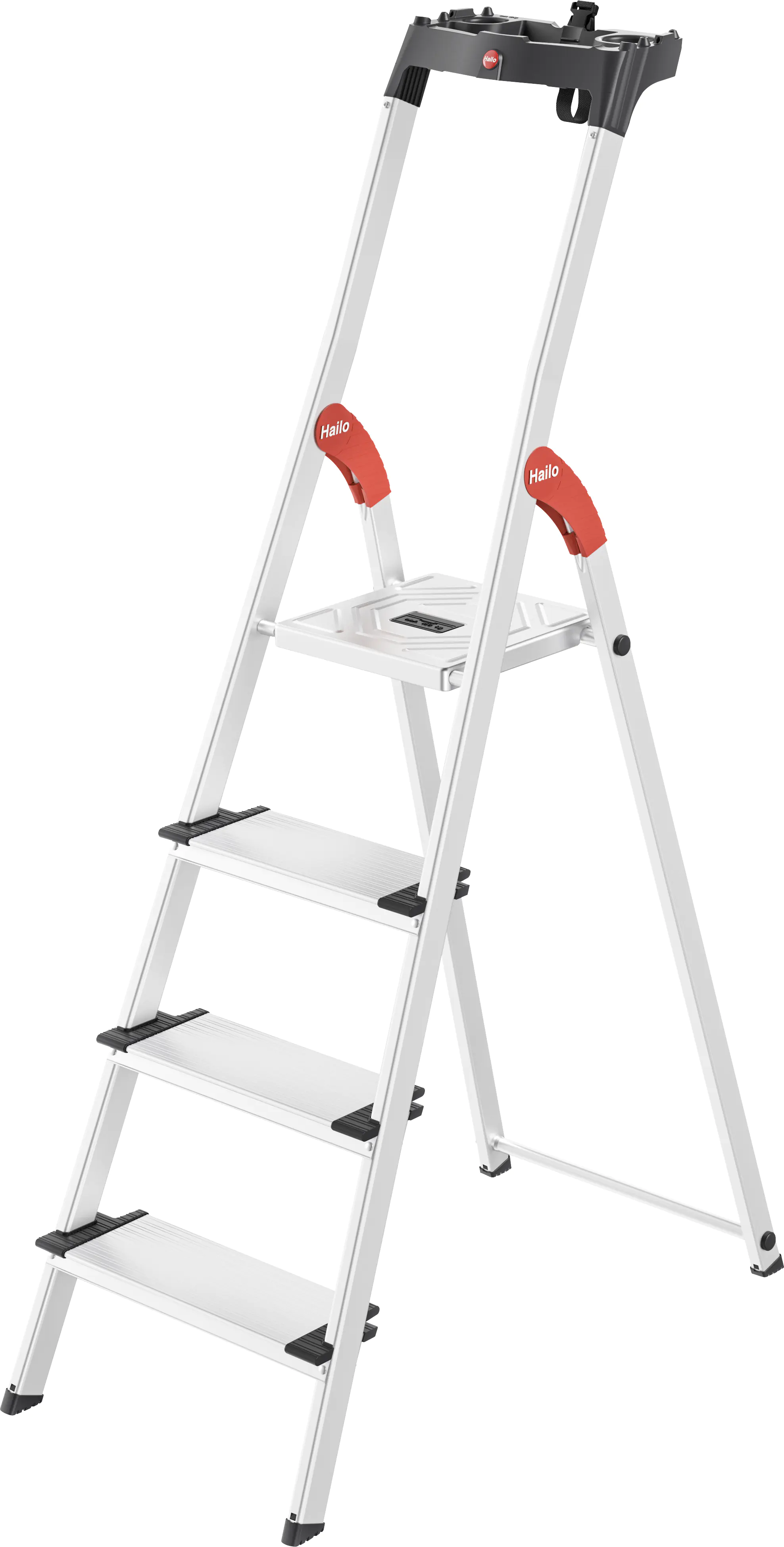 Hailo Aluminium-Sicherheits-Stehleiter L80 ComfortLine 2,85 m