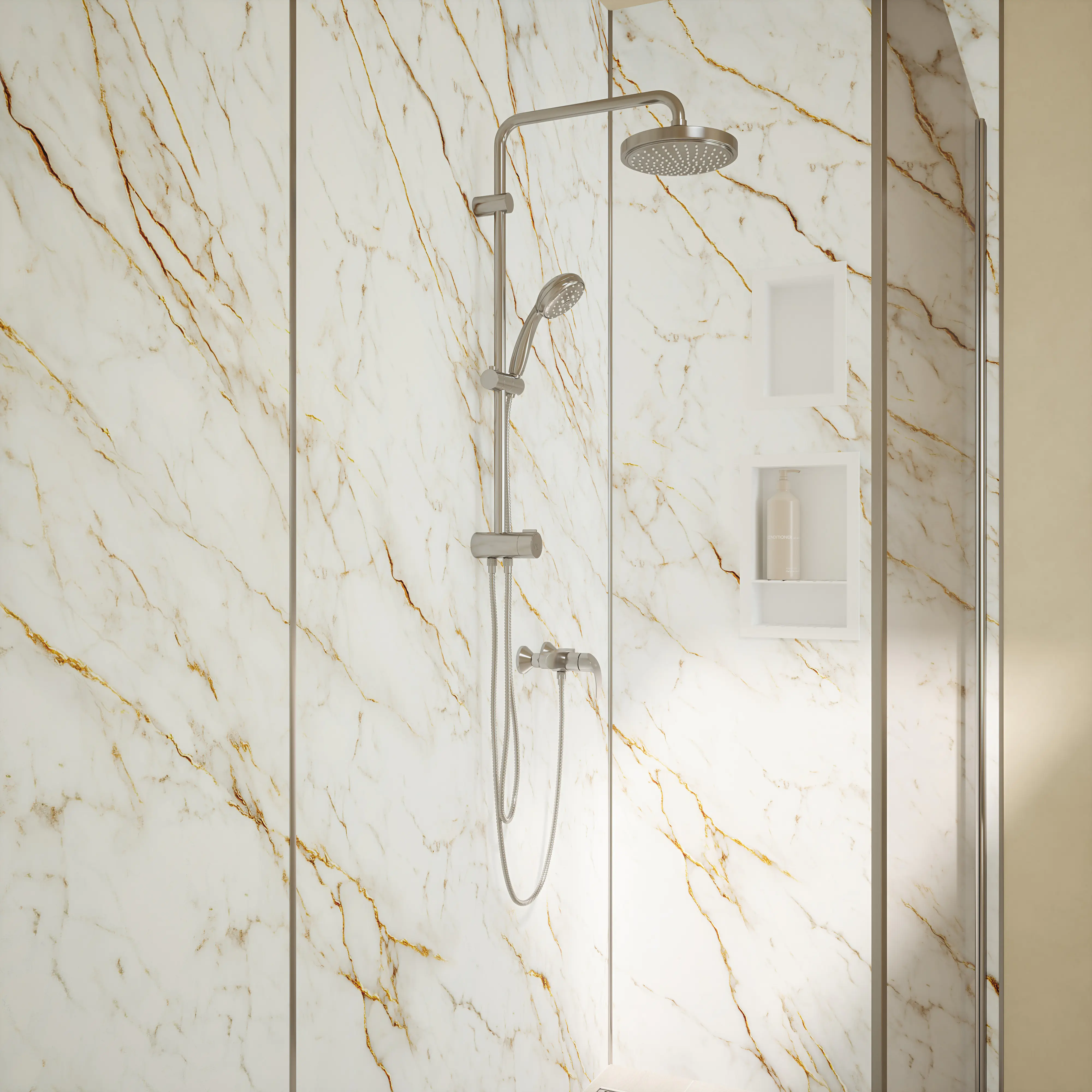 Wetwall Alloy Wandpaneel  Norris Marble 120 x 244 cm