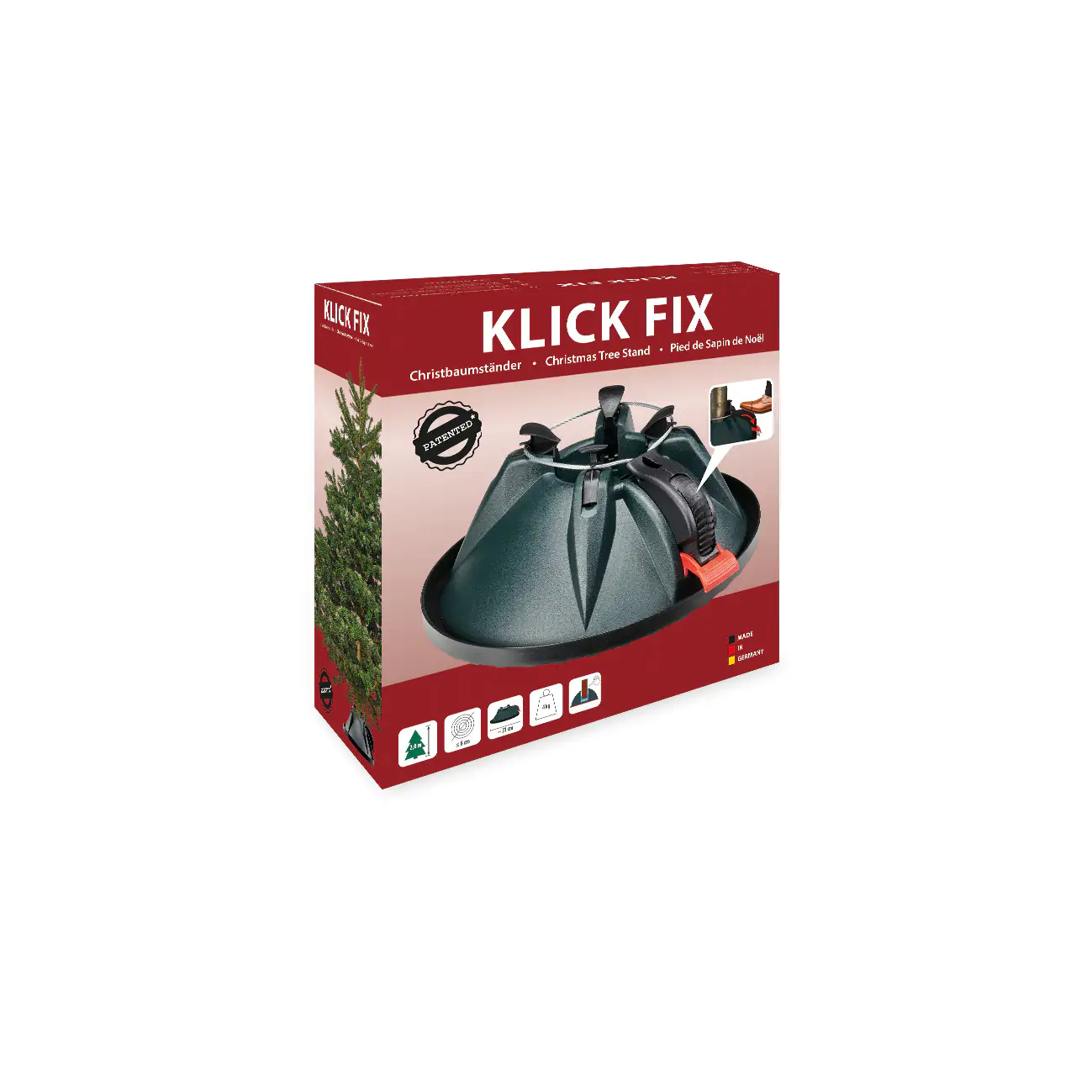 Niko Christbaumständer Klick Fix dunkelgrün Stamm Ø: bis 8 cm