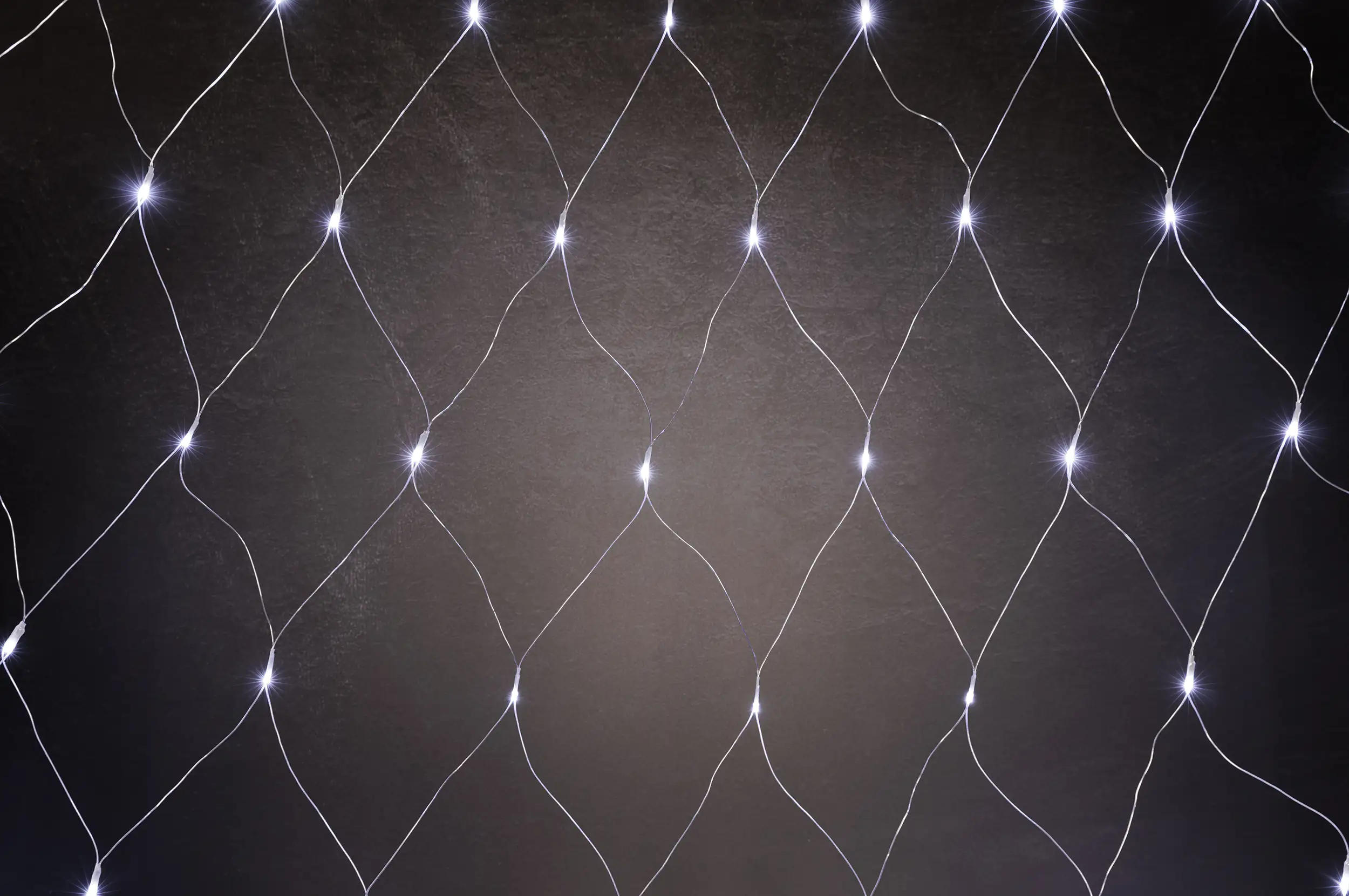 TrendLine LED-Lichternetz Außen 2 x 1,2 m warmweiß mit Timer