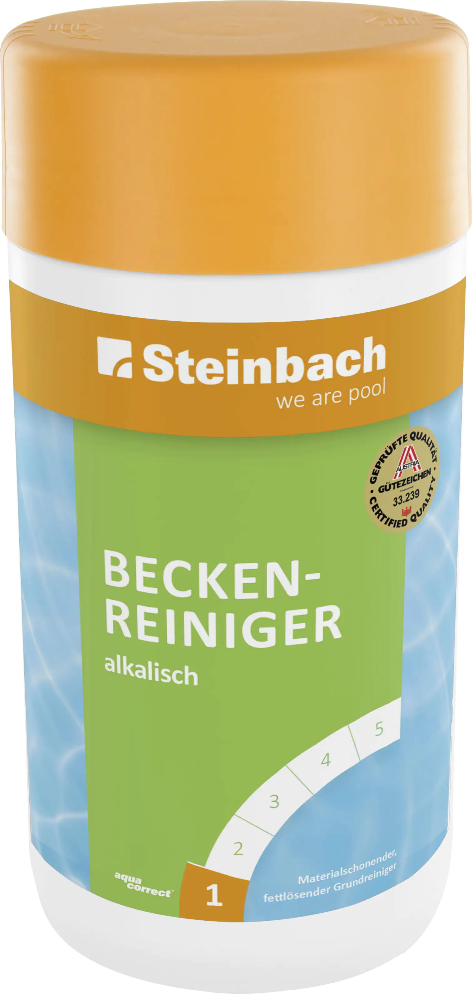 Steinbach Poolpflege Beckenreiniiger alkalisch 1 L