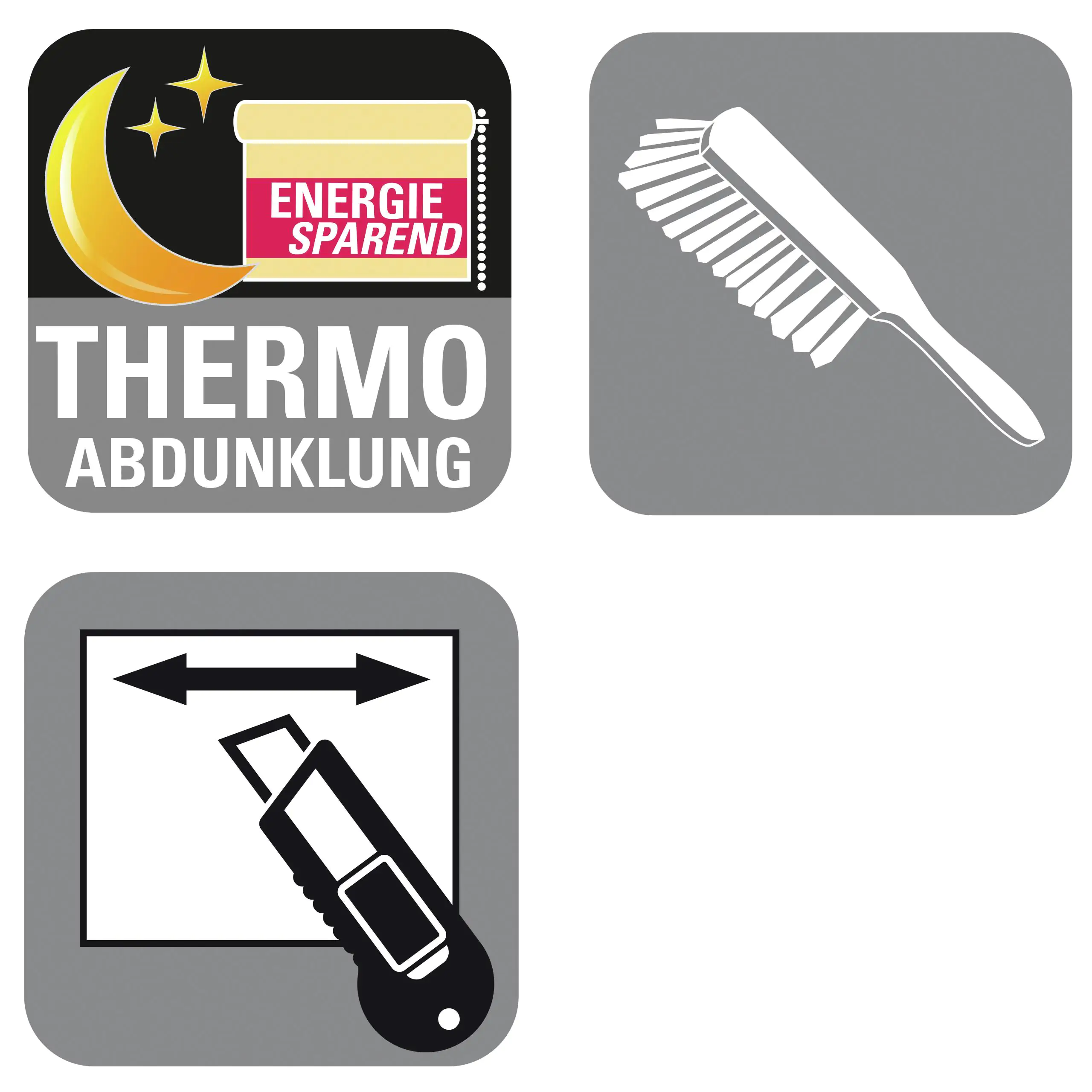 Gardinia Thermo-Plissee weiß Concept