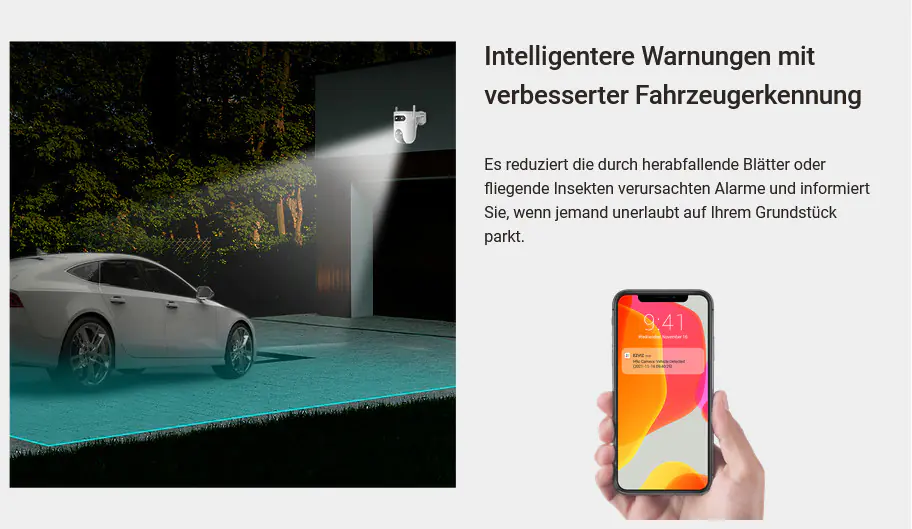  Ezviz WLAN Outdoor Überwachungskamera H9c Dual 2K