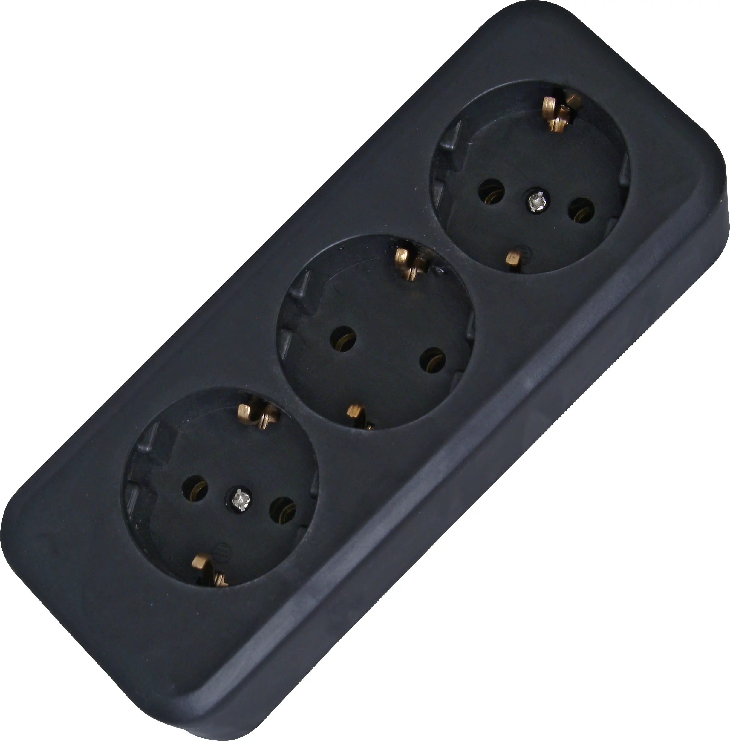 Kopp Steckdosenleiste ohne Kabel 3-fach schwarz 120305001