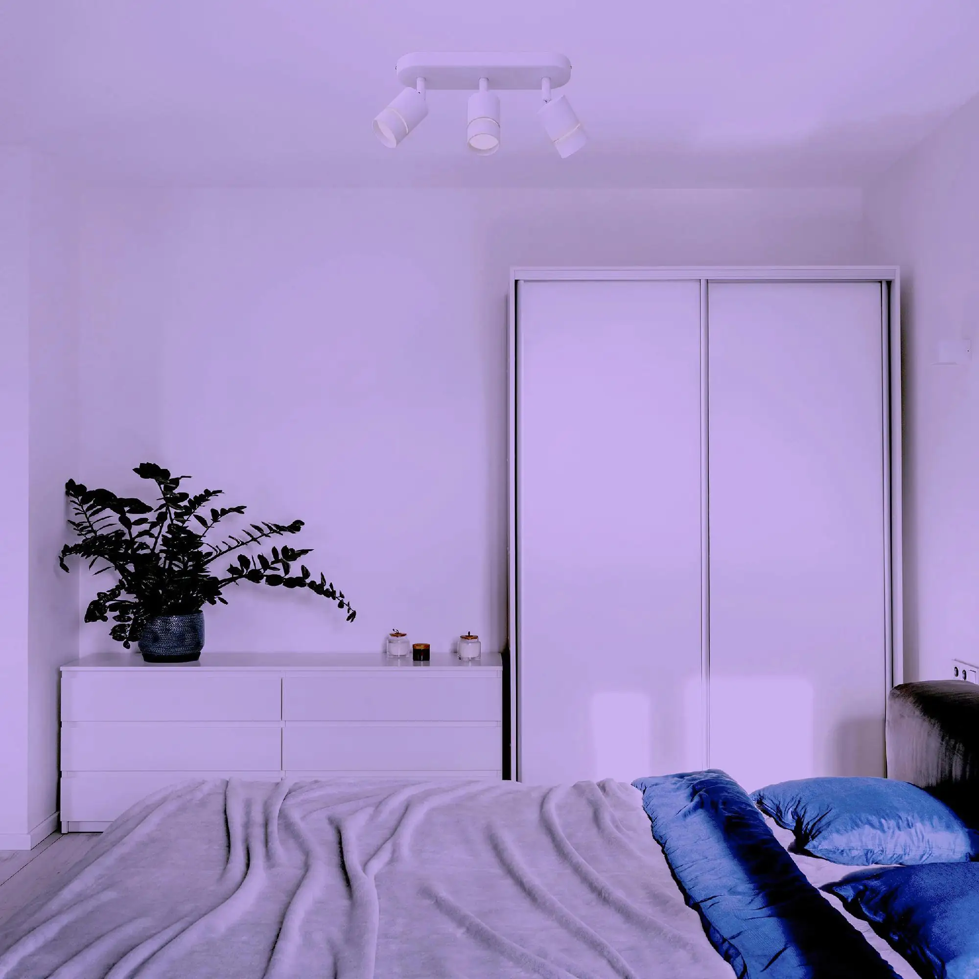 Müller Licht tint 3er LED Spot Nalo weiß 32 x 9 cm weiß RGBW Smart Home